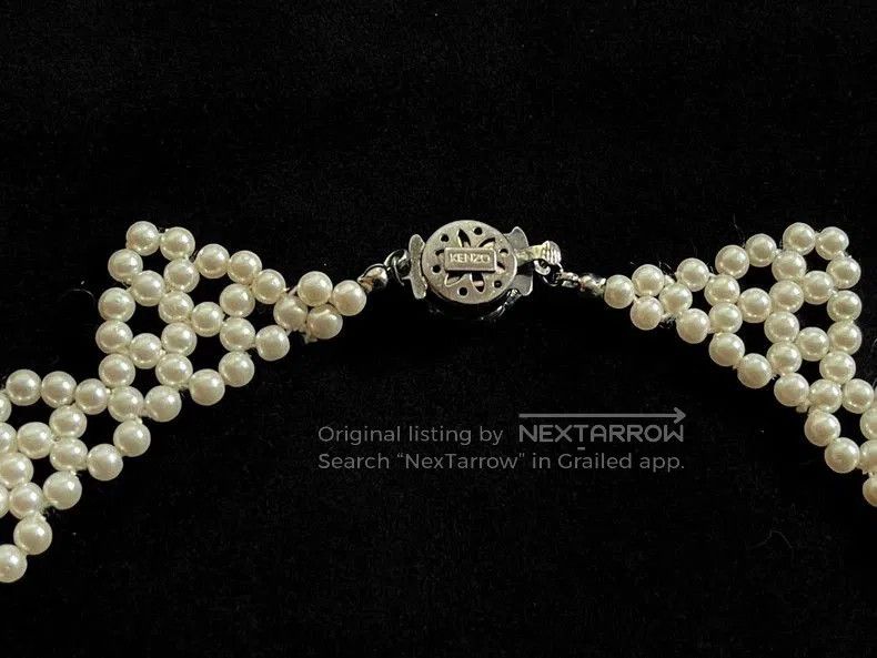 Kenzo Kenzo Pearl Rose Necklace Bracelet Set. Size ONE SIZE - 8 Thumbnail