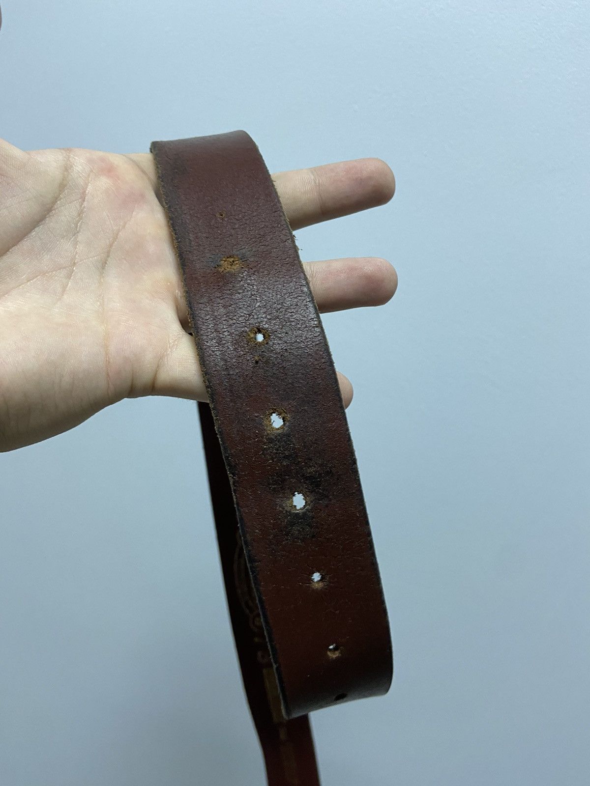 Diesel × Vintage Diesel Belt Vintage 100% Leather Avant Garde Y2K Style Logo Size ONE SIZE - 10 Thumbnail