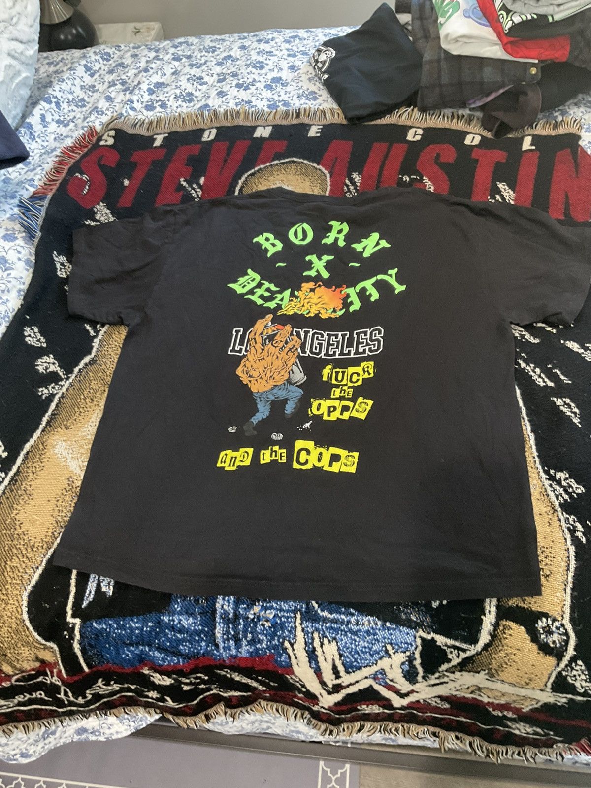 Born x raised and dead city punx xxl shirt