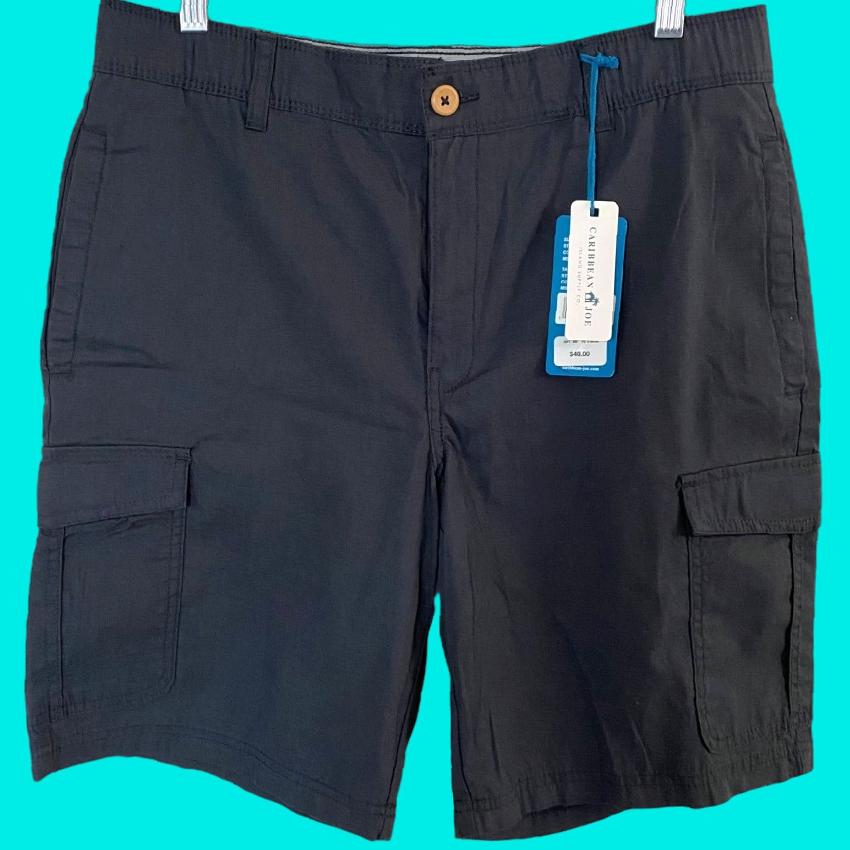 Vintage Caribbean Joe Cargo Shorts Gray Men's Size 32 Casual Comfort Travel Vacation New Size US 32 / EU 48 - 1 Thumbnail