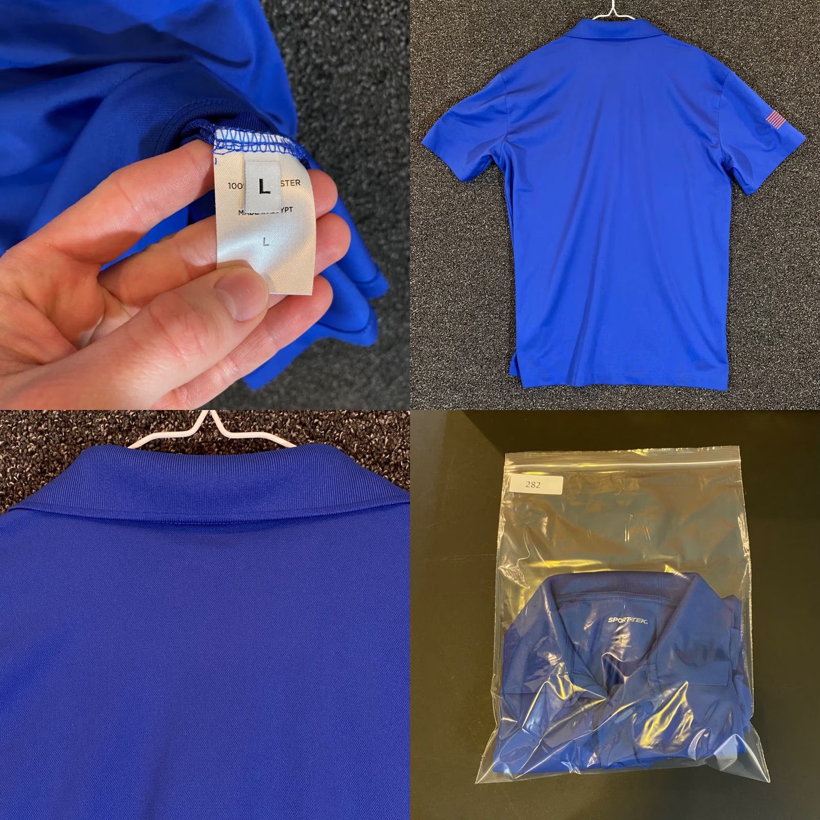 Vintage University of Florida Polo Mens Large Blue ROTC Gator Battalion Golf Shirt S/S Size US L / EU 52-54 / 3 - 8 Thumbnail