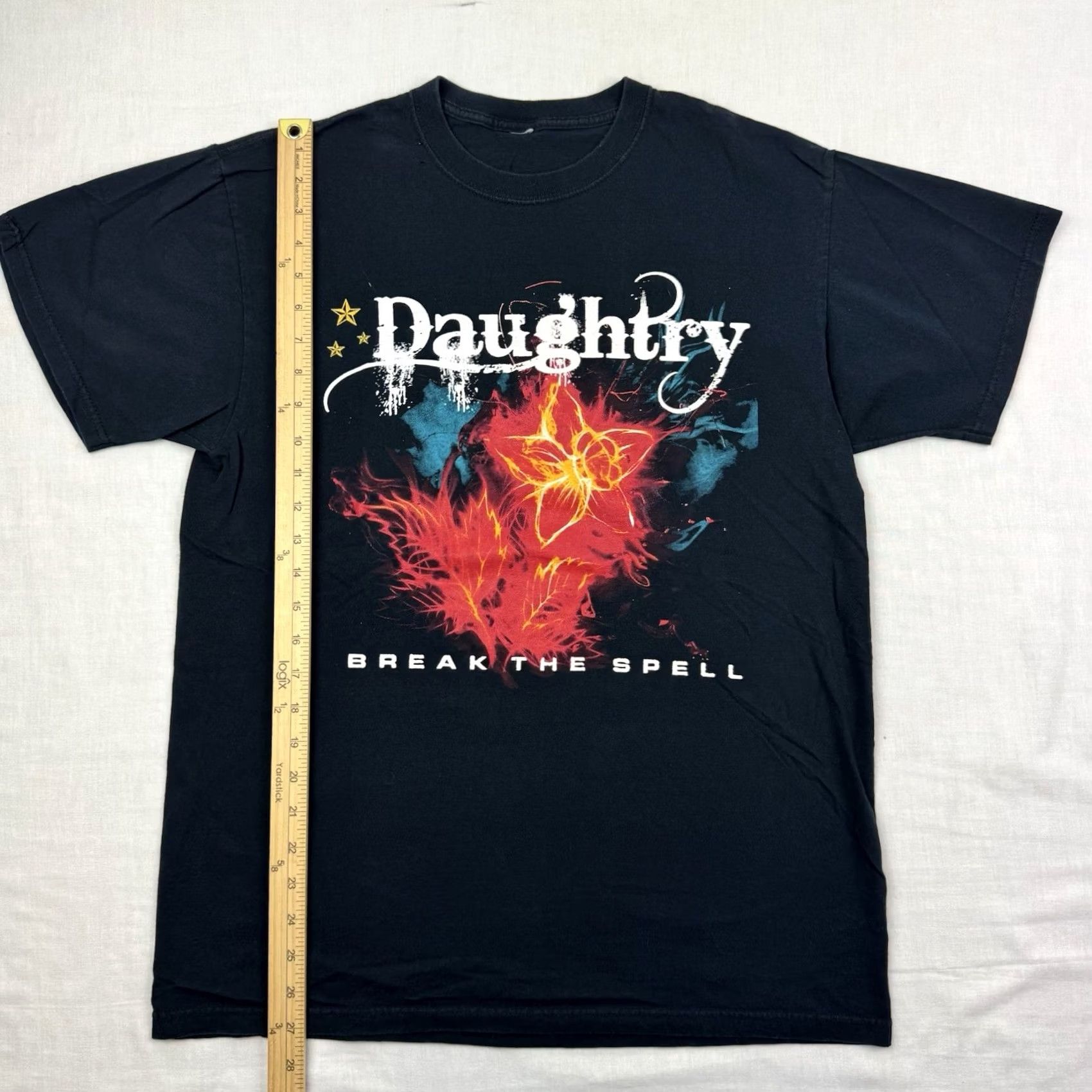 Spell Daughtry Break The Spell 2012 Tour T Shirt Adult Large Band Tee Music Rock Y2K Black Mens Size US L / EU 52-54 / 3 - 6 Thumbnail