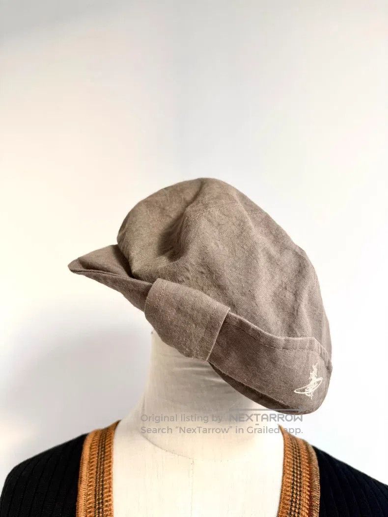Vivienne Westwood Vivienne Westwood Greyish Brown Bow Tie Saturn Embroidered Size ONE SIZE - 2 Thumbnail