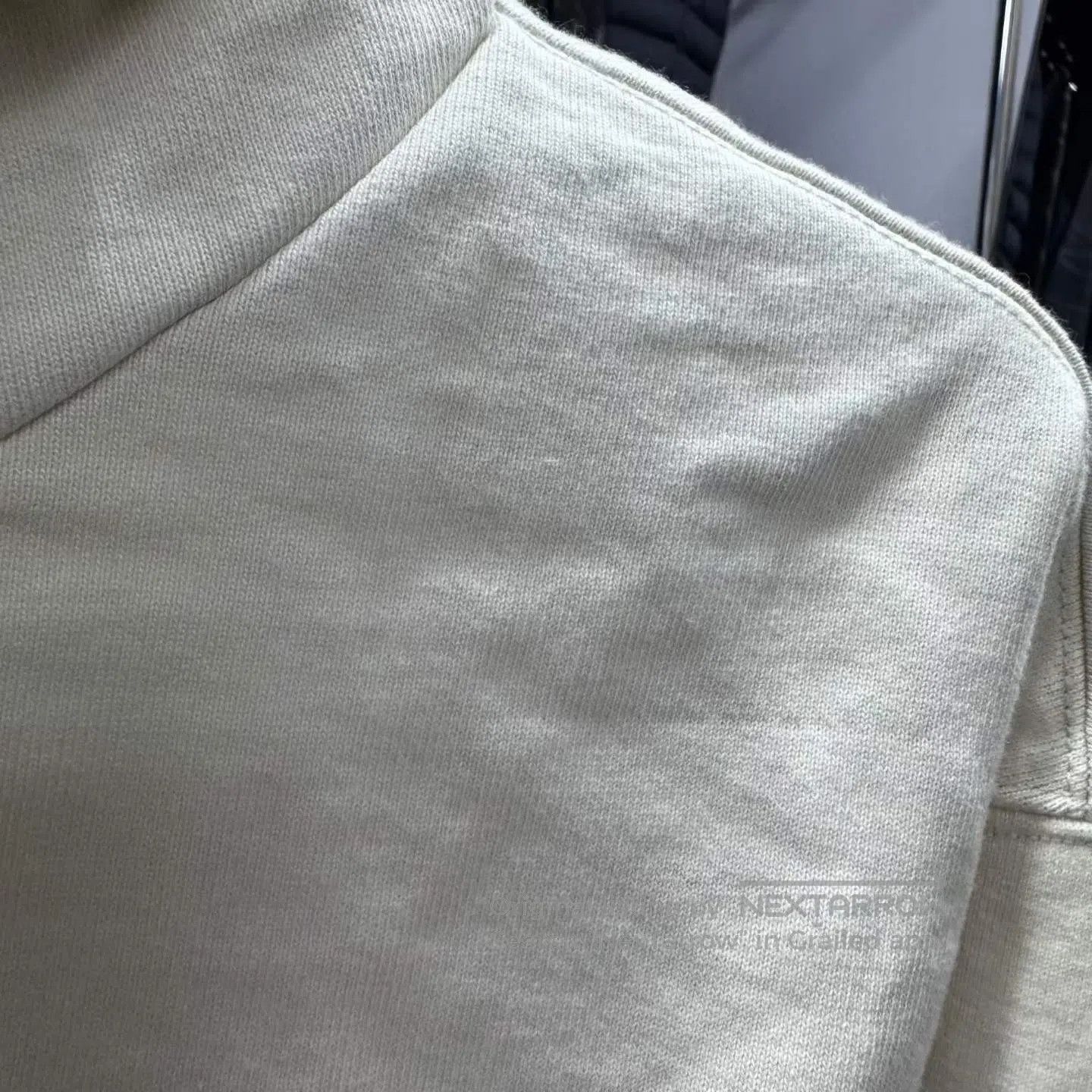Maison Margiela Maison Margiela Off-White Embroidered Letter Logo Hoodie| Size XS / US 0-2 / IT 36-38 - 6 Thumbnail