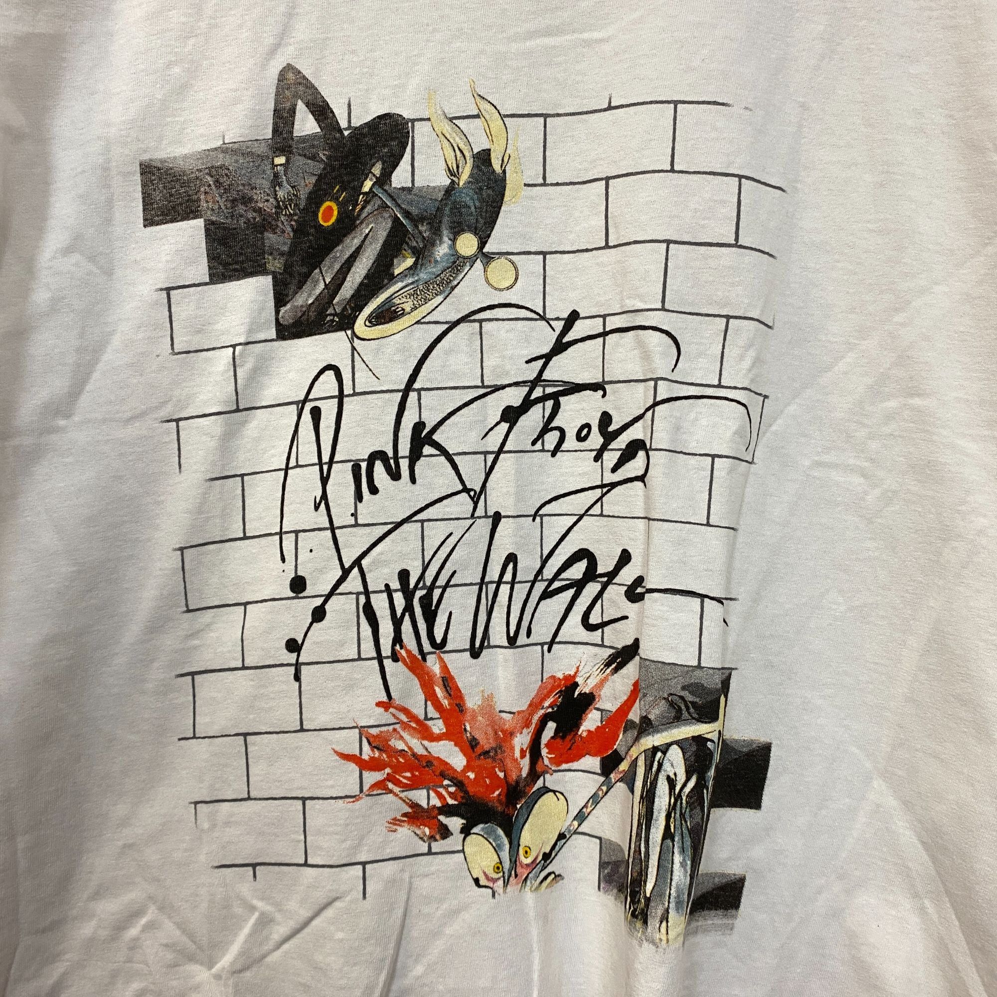 Pink Floyd Pink Floyd The wall White Long Sleeve Crop Top size Large Size L / US 10 / IT 46 - 2 Thumbnail
