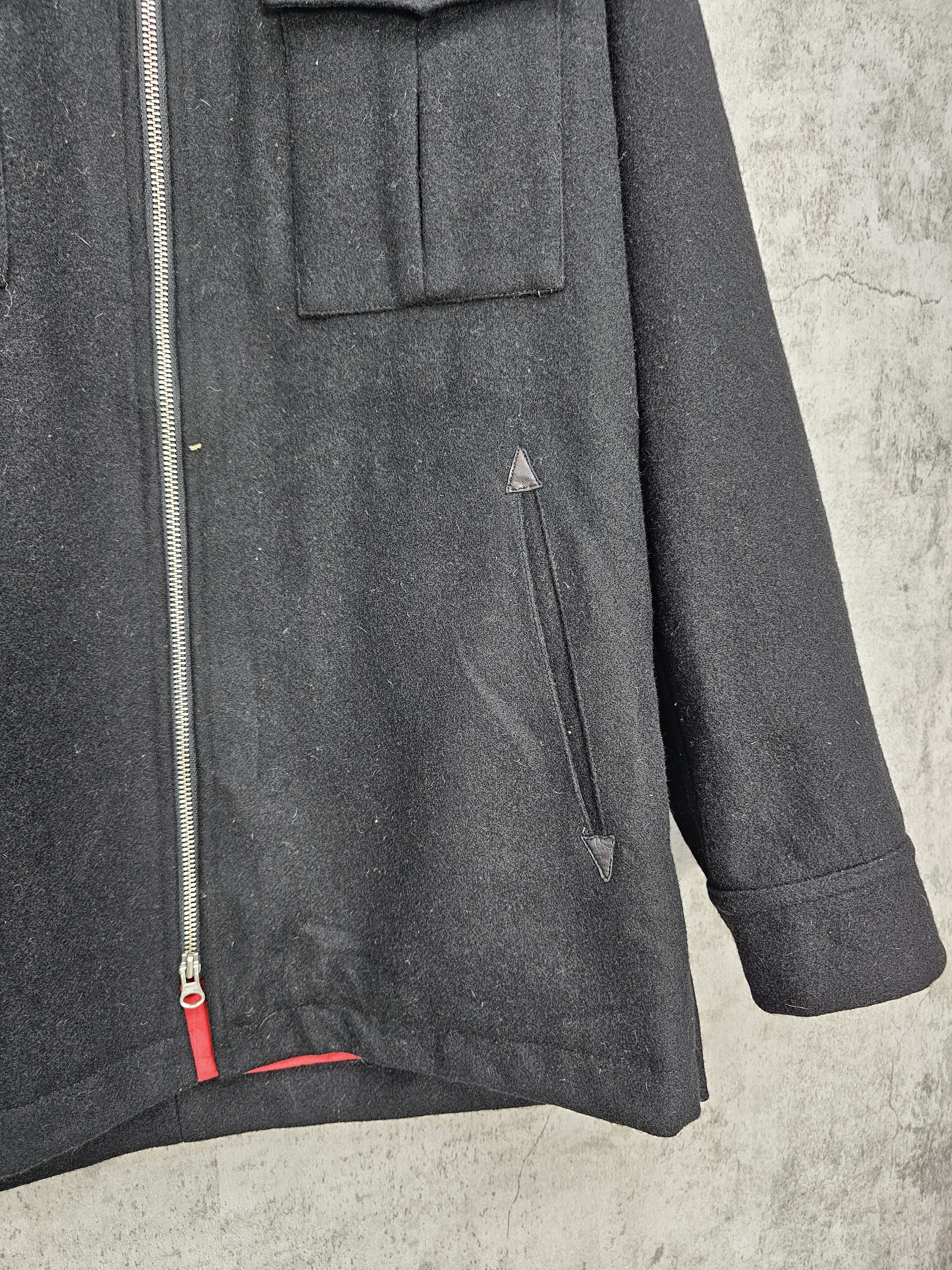 Christophe Lemaire Vintage CHRISTOPHE LEMAIRE Winter Black Wool Jacket J0091 Size US L / EU 52-54 / 3 - 3 Thumbnail