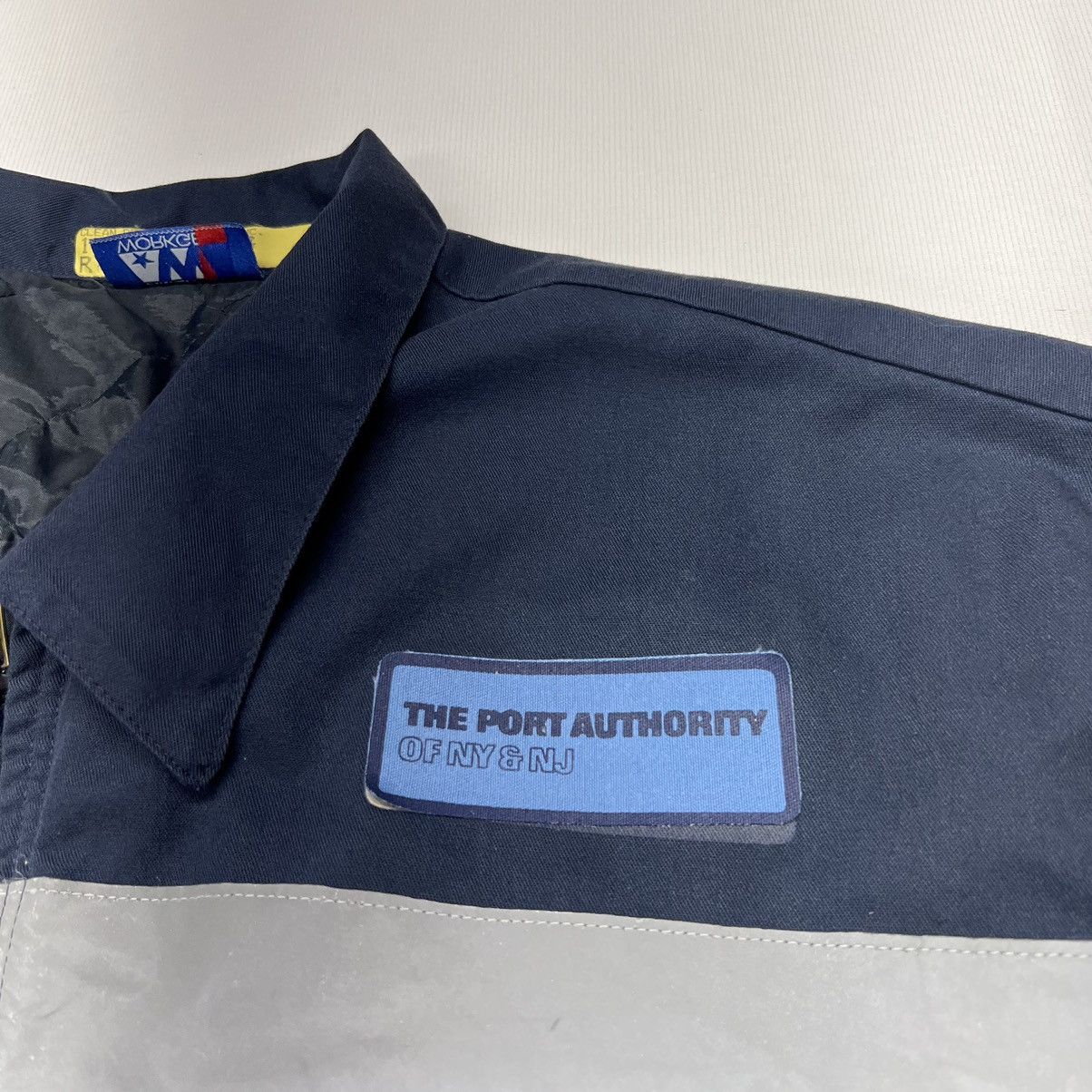 Vintage VTG Work Jacket Blue Port Authority NJ NY Coat Full Zip Size US XL / EU 56 / 4 - 3 Thumbnail