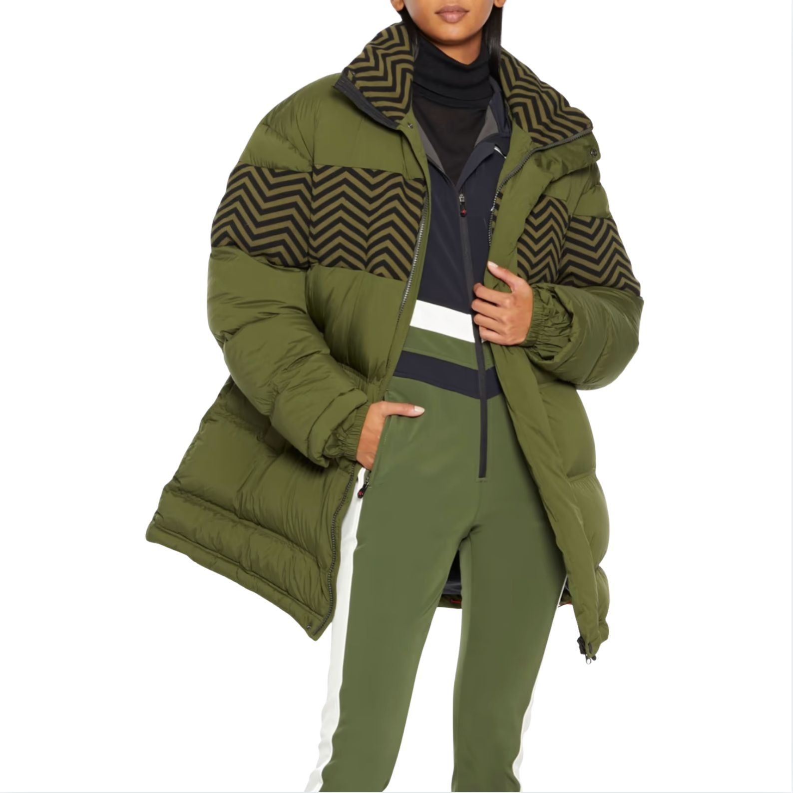 Perfect Moment PERFECT MOMENT Polar crochet quilted down ski jacket EUC $85 Size S / US 4 / IT 40 - 3 Thumbnail