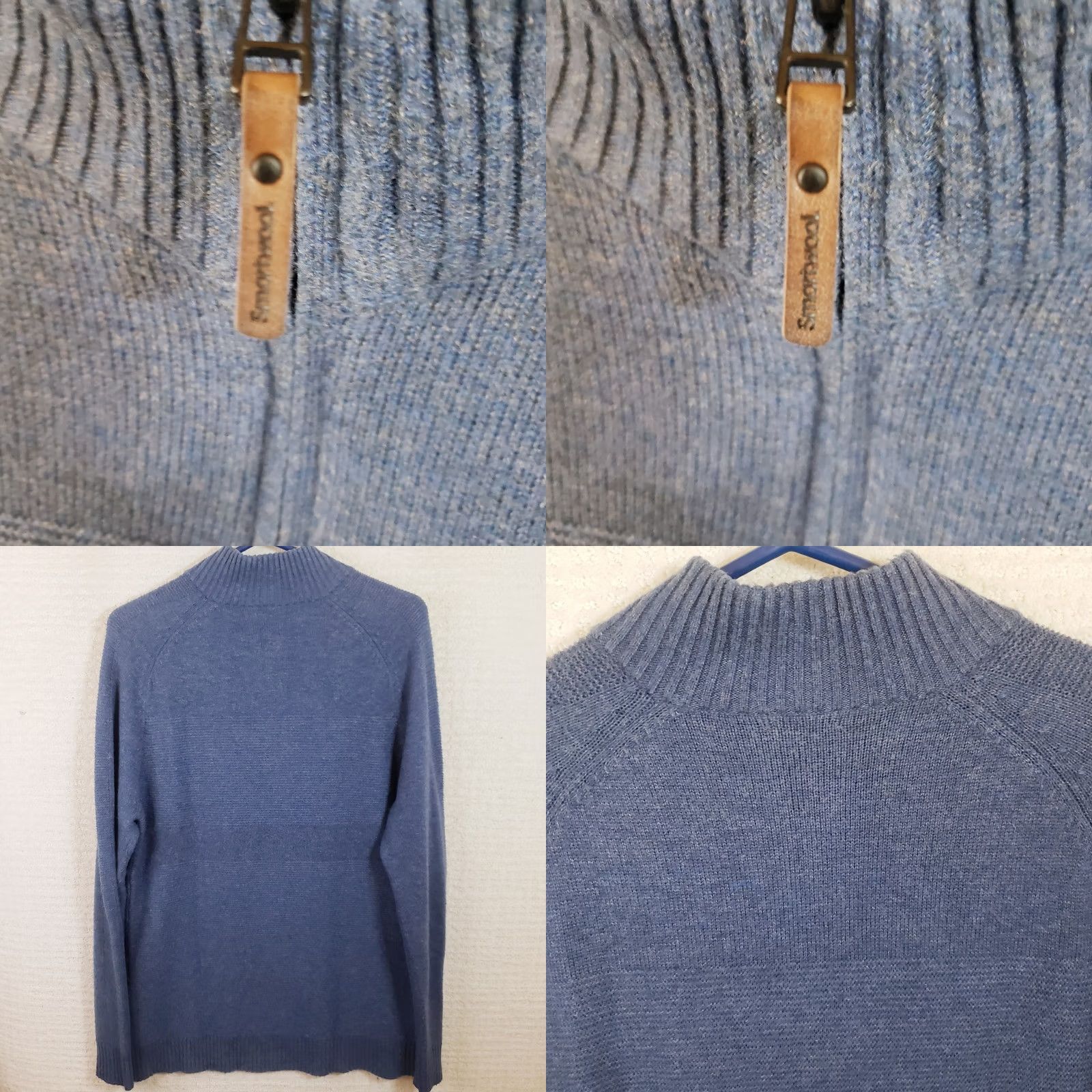 Smartwool Smartwool 1/4 Zip Merino Wool Sweater Mens M Blue Long Sleeve EUC Size US M / EU 48-50 / 2 - 8 Thumbnail