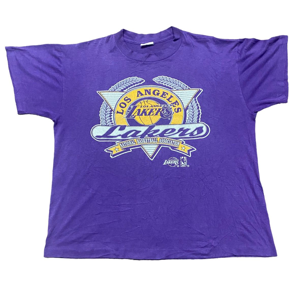 NBA Vintage 80s Los Angeles Lakers Shirt Size US L / EU 52-54 / 3 - 1 Thumbnail