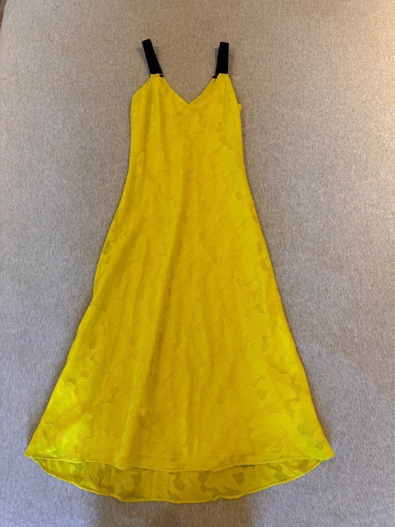 DKNY DKNY NEON YELLOW MAXIS DRESS SIZE 0 Size XXS / US 00 / IT 34 - 3 Thumbnail