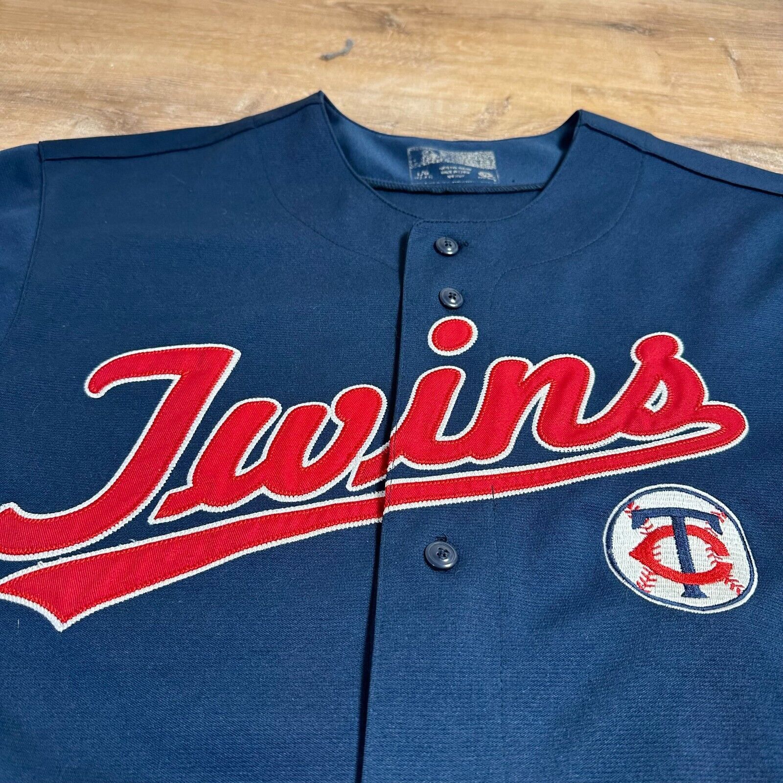 MLB Minnesota Twins Baseball Jersey Morneau Mens Large True Fan Size US L / EU 52-54 / 3 - 2 Thumbnail