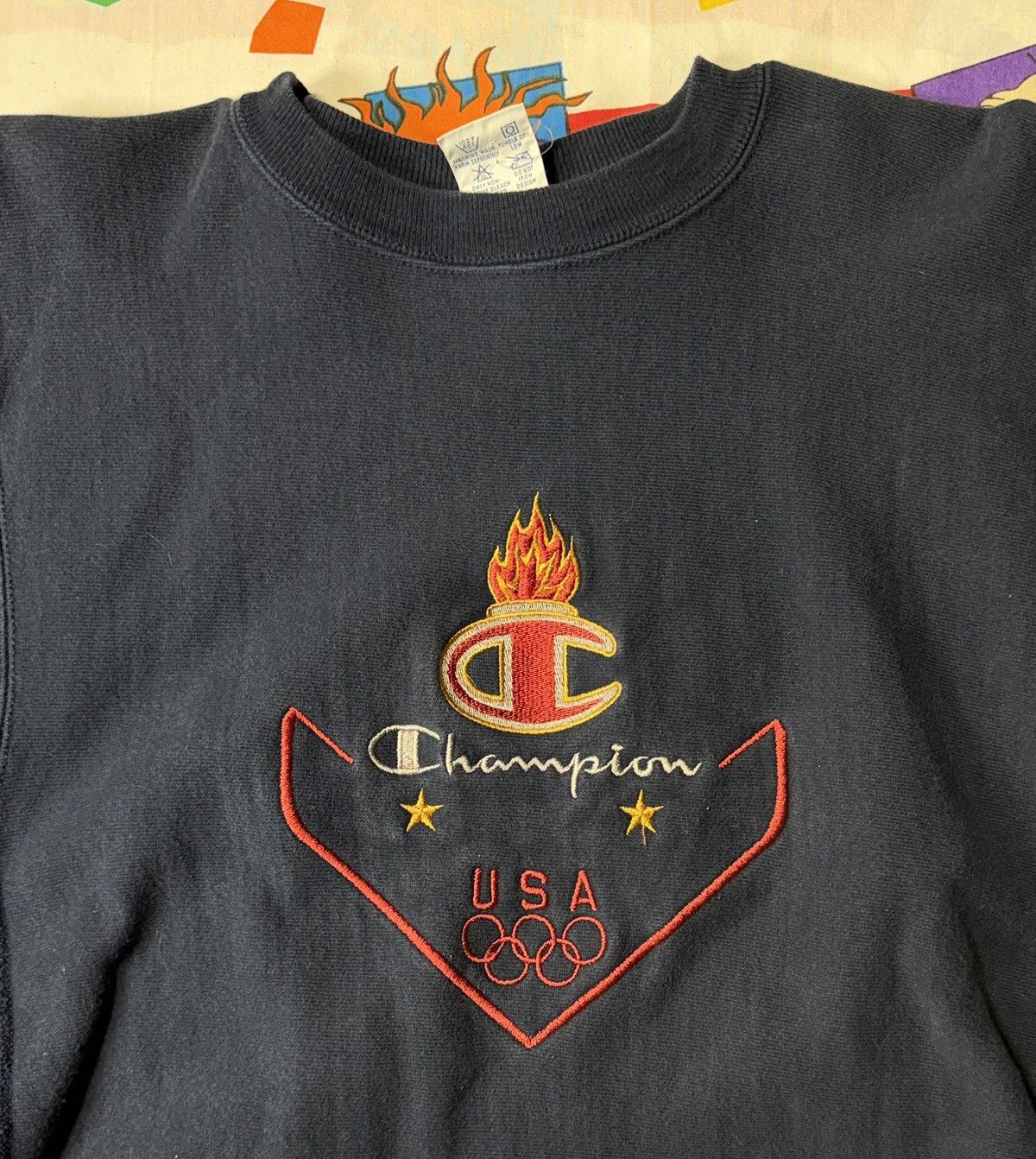 Champion VINTAGE ATL 1996 OLYMPICS CHAMPION REVERSE WEAVE SWEATSHIRT Size US L / EU 52-54 / 3 - 2 Thumbnail