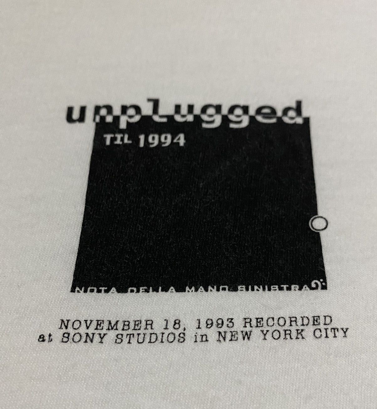 Japanese Brand Nota della mano sinistra Japan Unplugged 1993 cobain Size US M / EU 48-50 / 2 - 6 Thumbnail