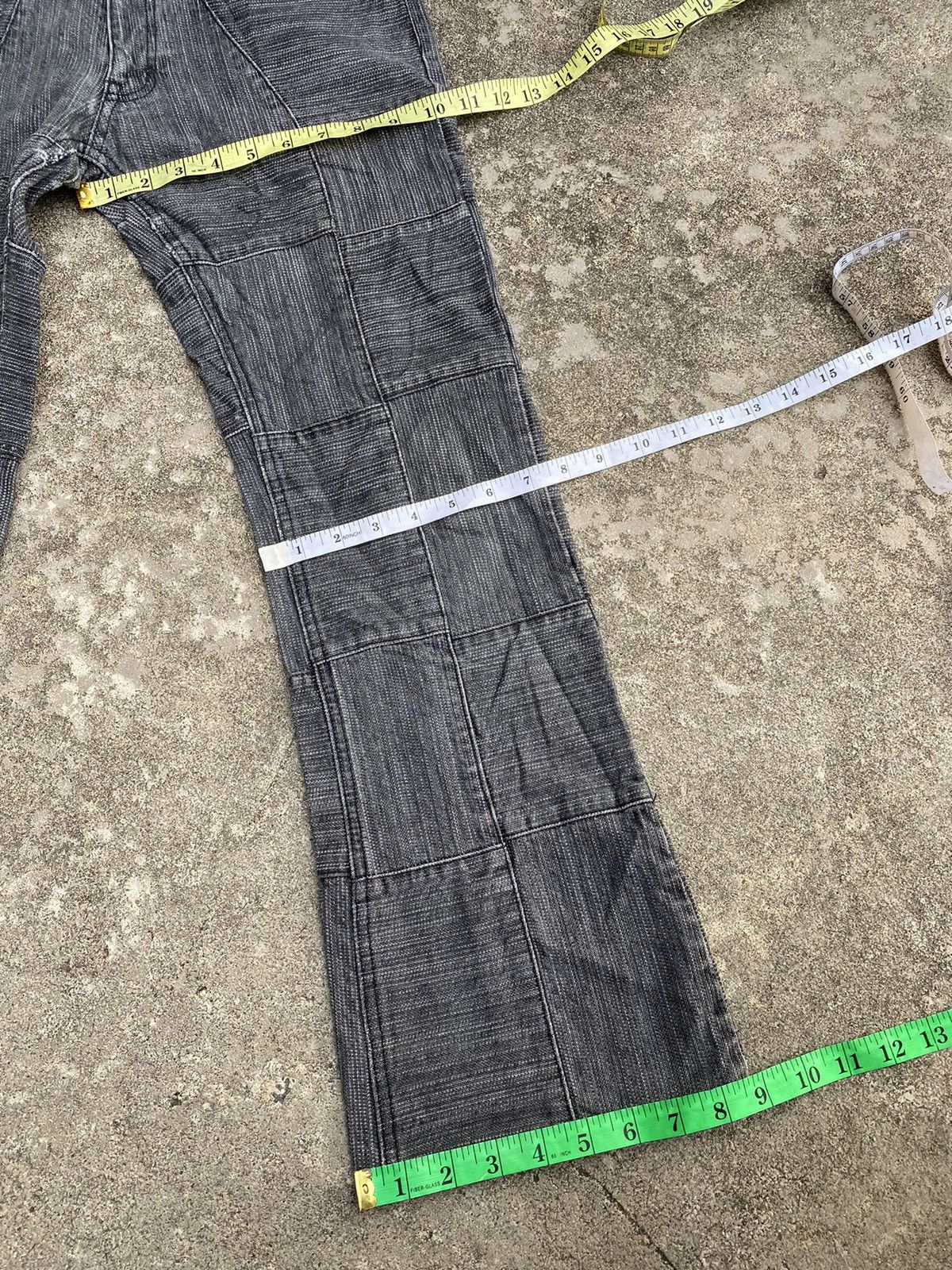 Japanese Brand Vintage Japanese Brands Rupert Patchwork Flare Pants Size US 31 - 13 Thumbnail