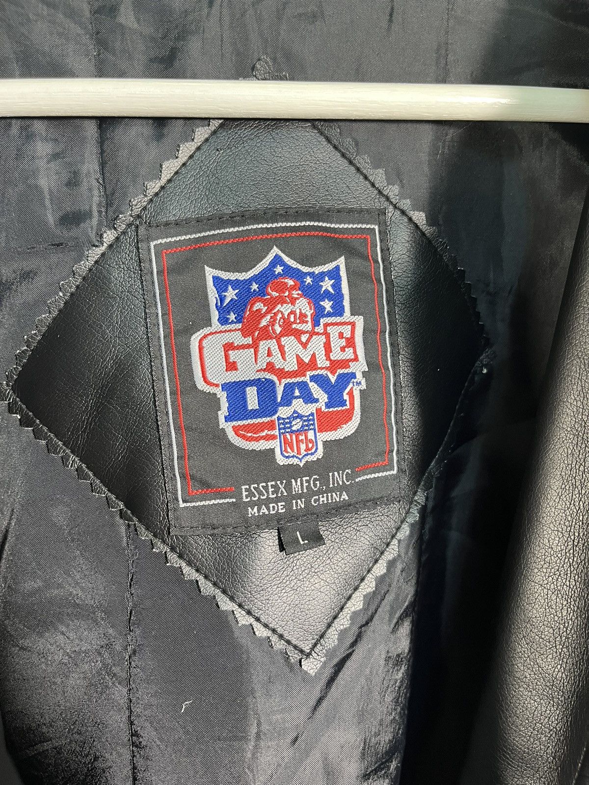 NFL Rare Philadelphia Eagles Embroidered Leather Jacket Size US L / EU 52-54 / 3 - 8 Thumbnail