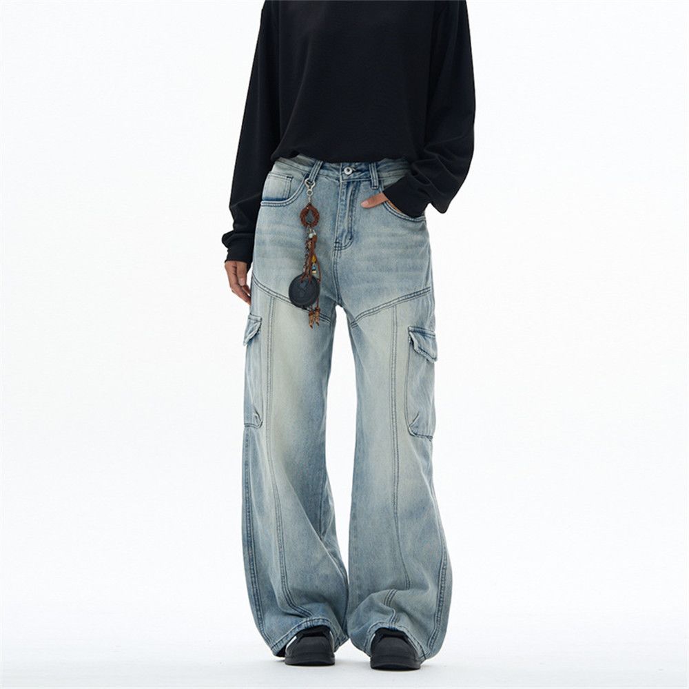 Jean American high street multi-pocket cargo jeans Size US 32 / EU 48 - 1 Thumbnail