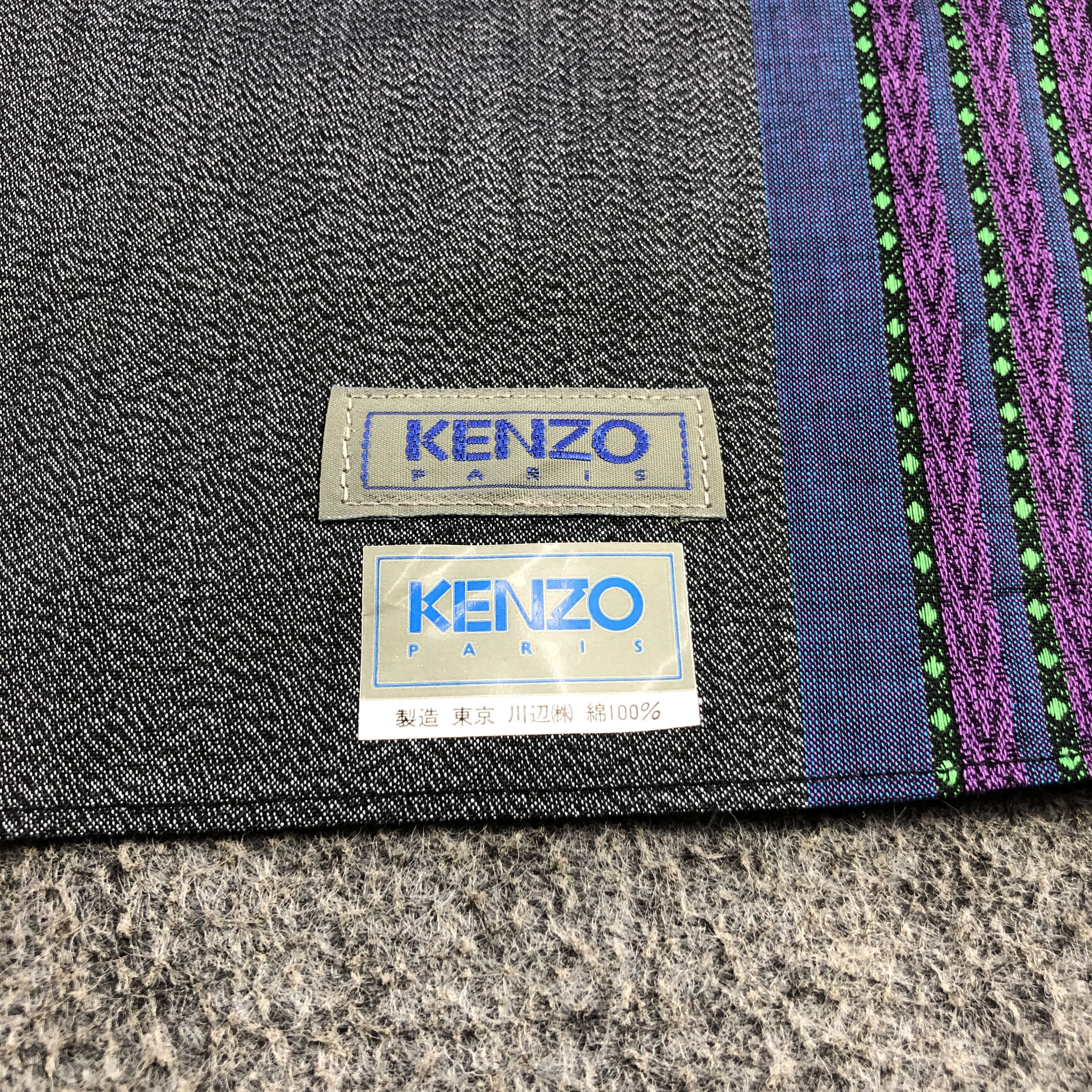 Kenzo × Vintage Kenzo Floral Handkerchief Neckerchief Bandana H2420 Size ONE SIZE - 4 Thumbnail