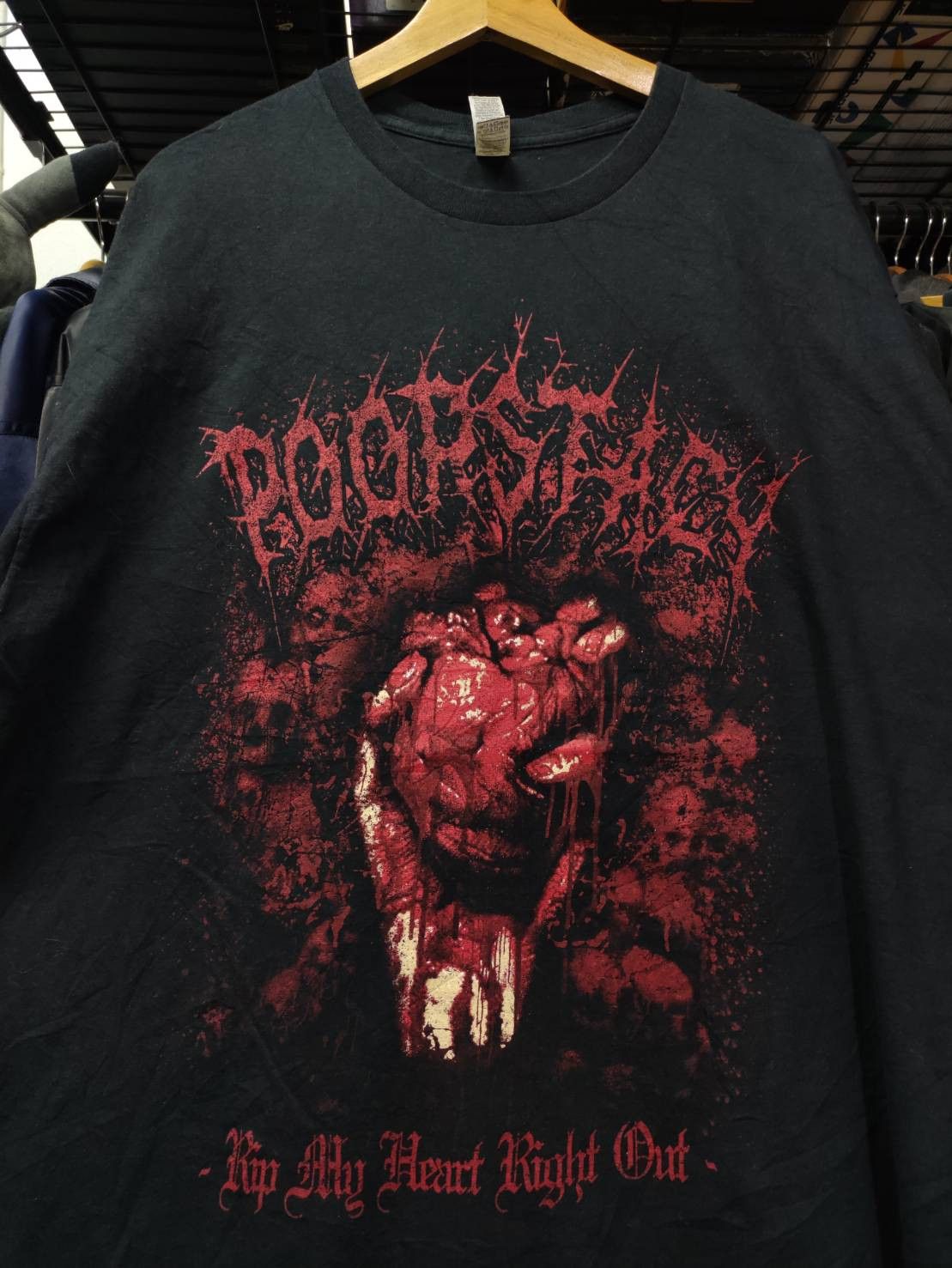 Rap Tees Poorstacy " Rip My Heart Right Out " Abuse Me Single Promo Size US XL / EU 56 / 4 - 1 Thumbnail