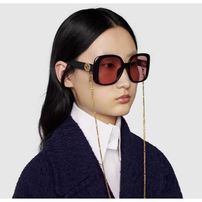 Gucci NEW GUCCI SUNGLASSES GG1029SA 003 HAVANA OVERSIZED WOMEN Size ONE SIZE - 2 Thumbnail