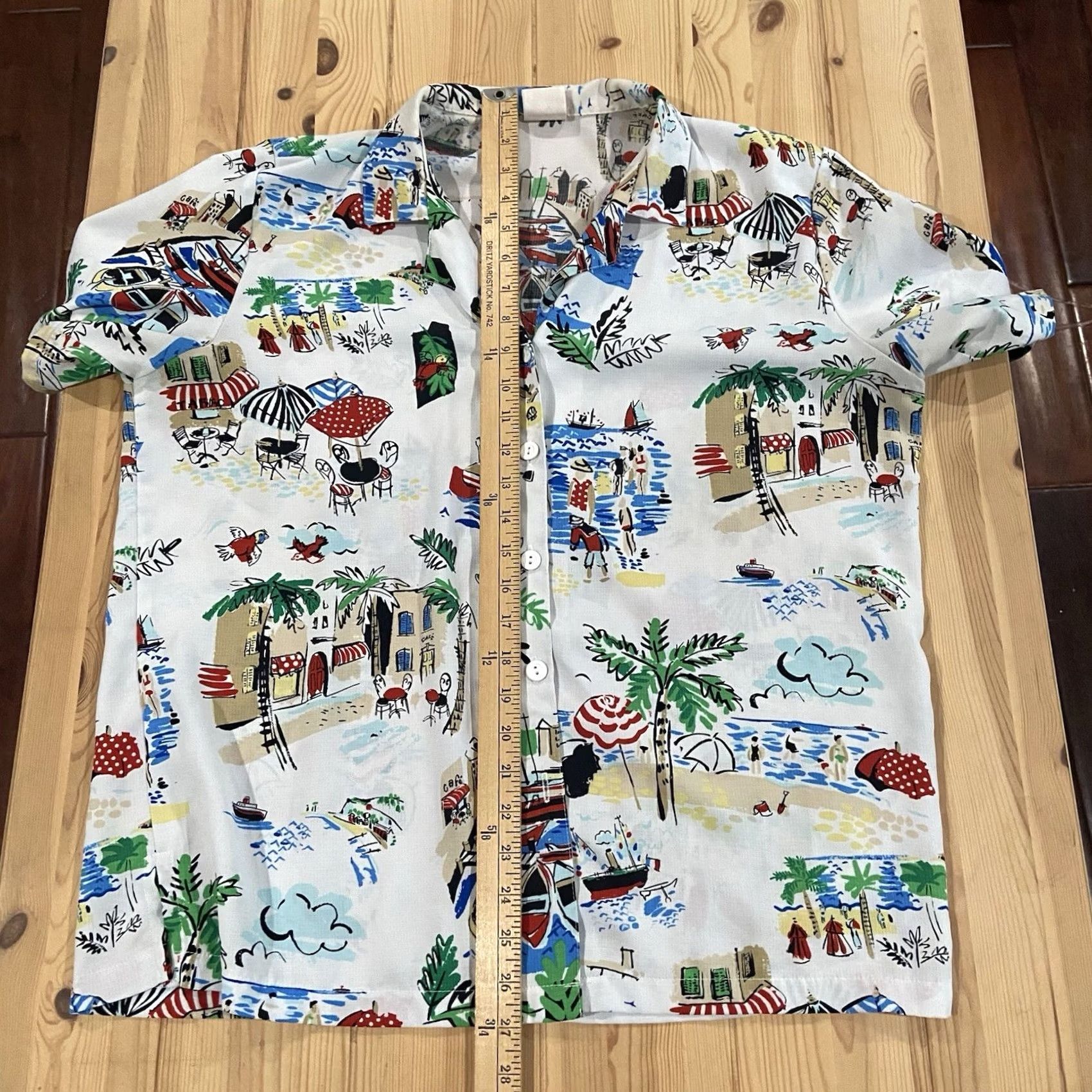 GRAFF VINTAGE Graff Button-Down Shirt White XL Men Collared 80s Workwear Short Sleeve Front Button Down Top Size US XL / EU 56 / 4 - 5 Thumbnail