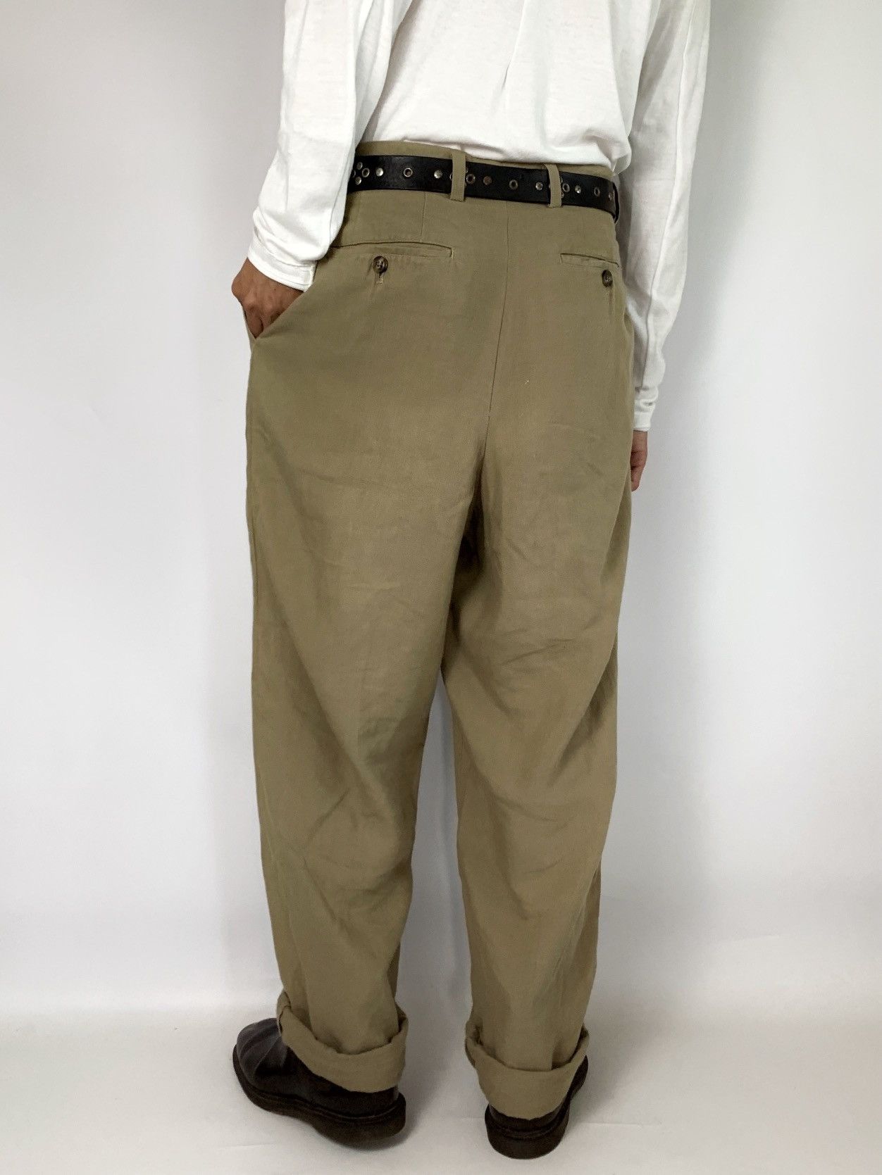 JUN MEN 80s jun men yohji yamamoto trousers double pleated pant Size US 30 / EU 46 - 12 Thumbnail