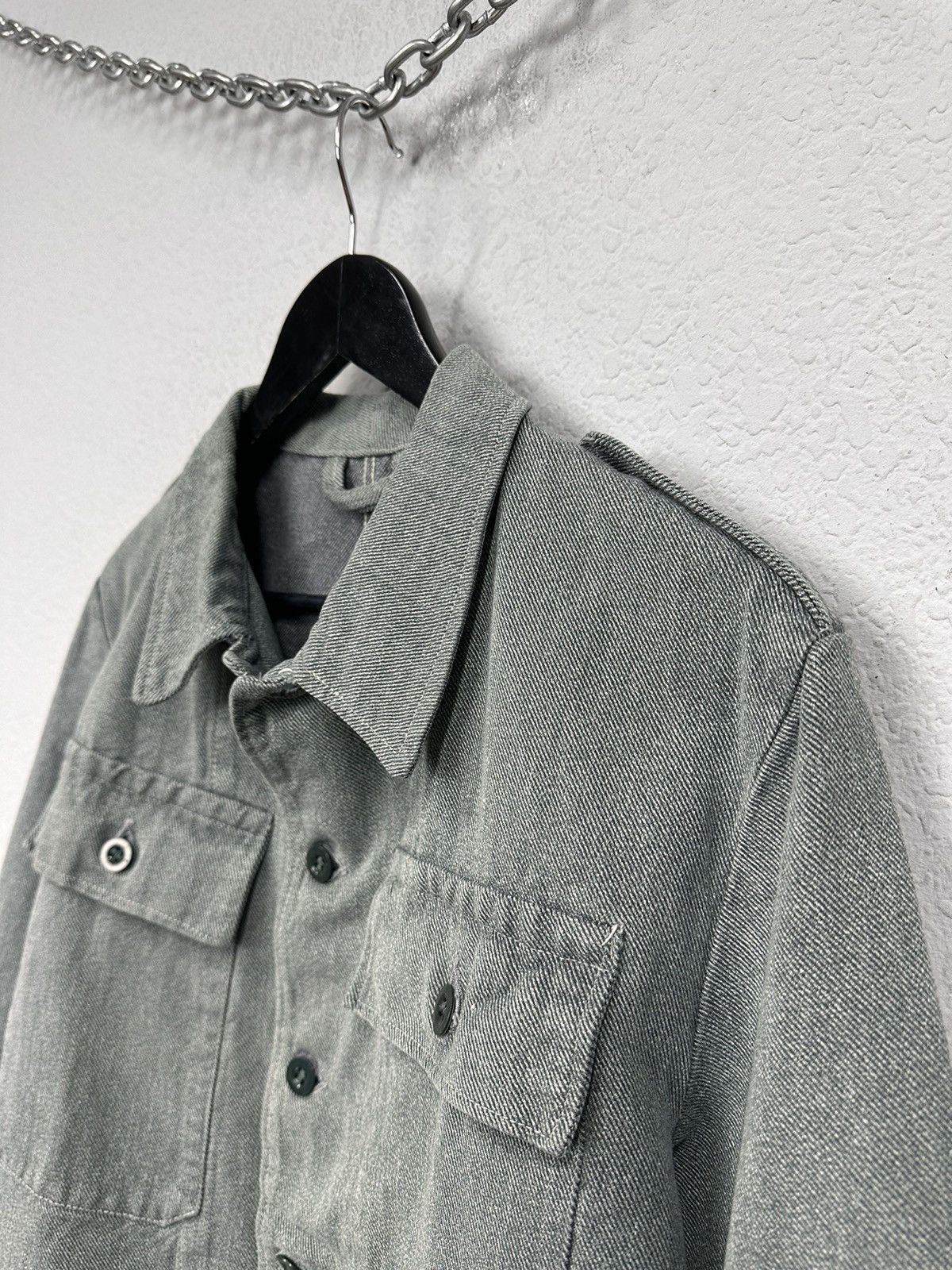 14th Addiction France Work cropped 90s army corduroy denim jacket police Size US M / EU 48-50 / 2 - 6 Thumbnail