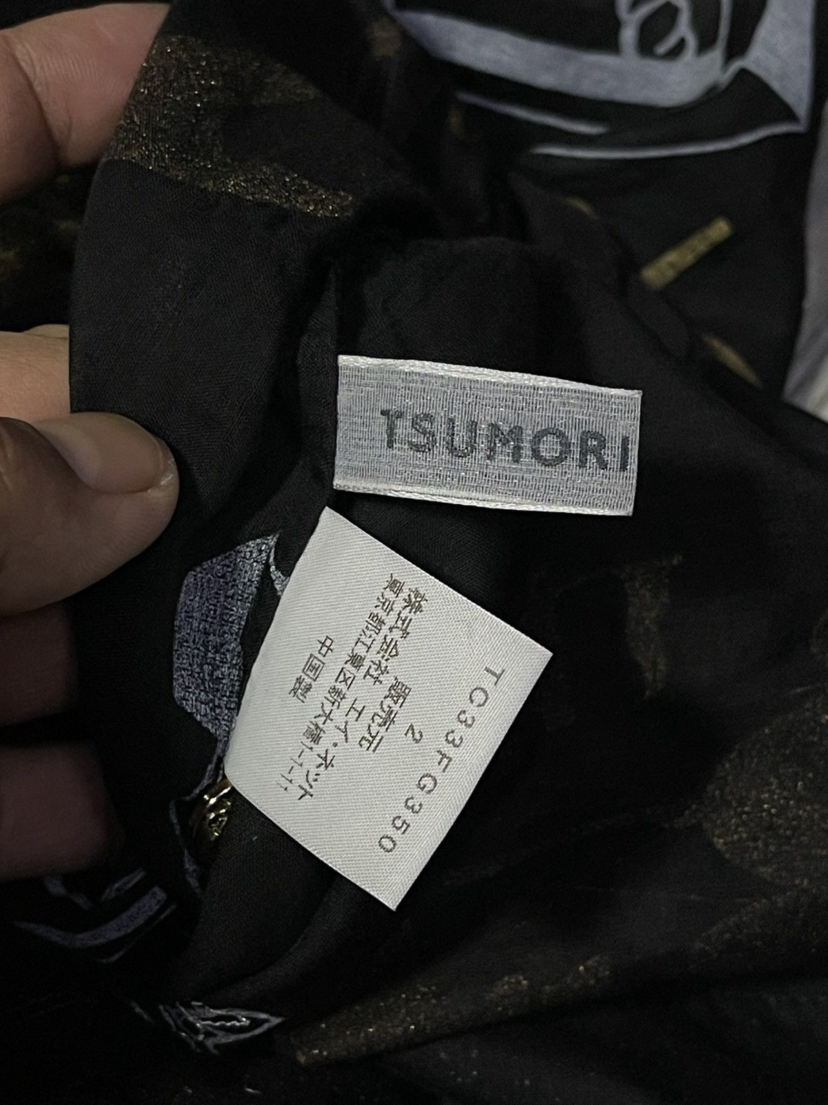 Issey Miyake × Tsumori Chisato Tsumori Chisato Black Anchor Print Asymmetrical Size 26" / US 2 / IT 38 - 4 Thumbnail