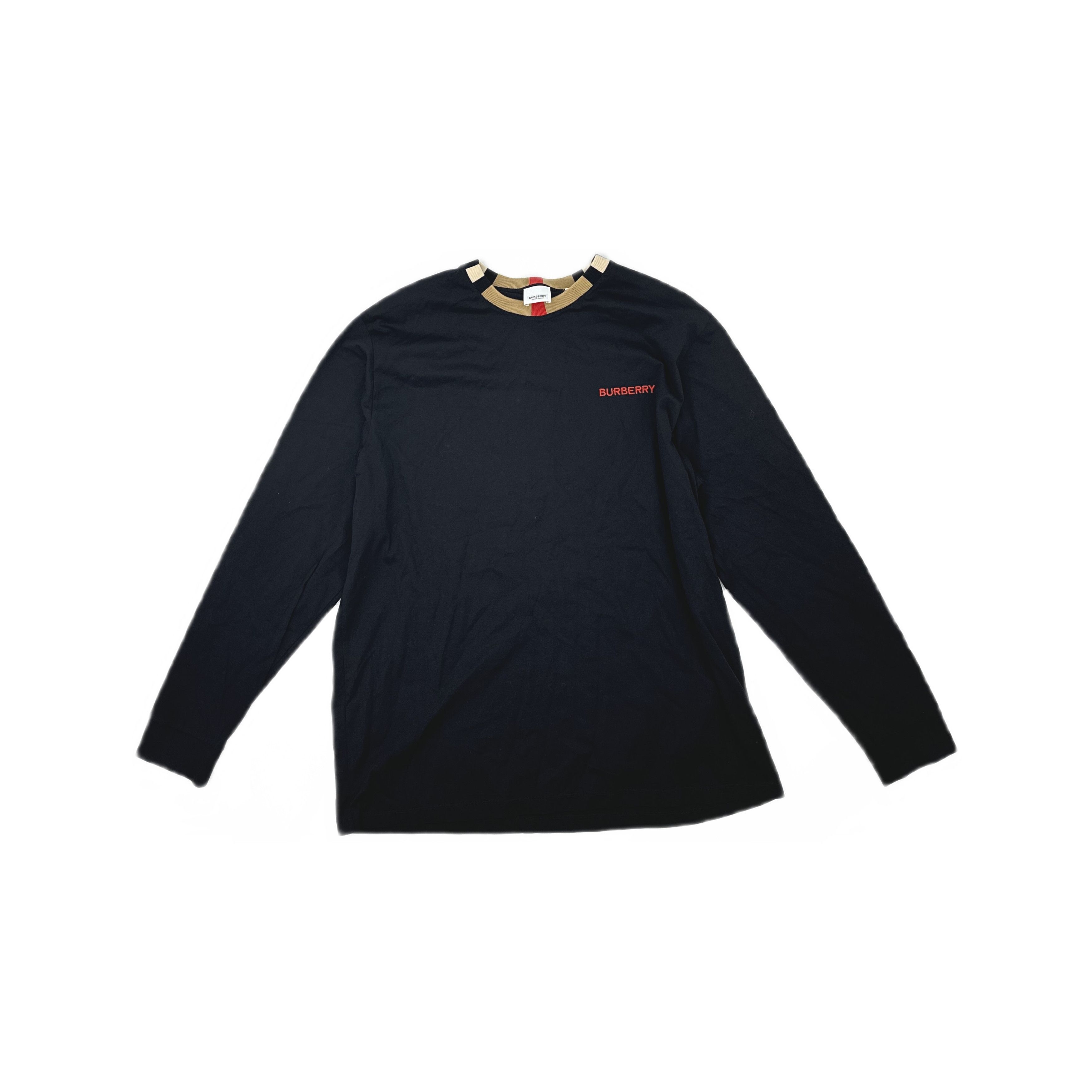 Burberry Burberry Red Logo Long Sleeve T-Shirt Size XL Size US XL / EU 56 / 4 - 1 Thumbnail