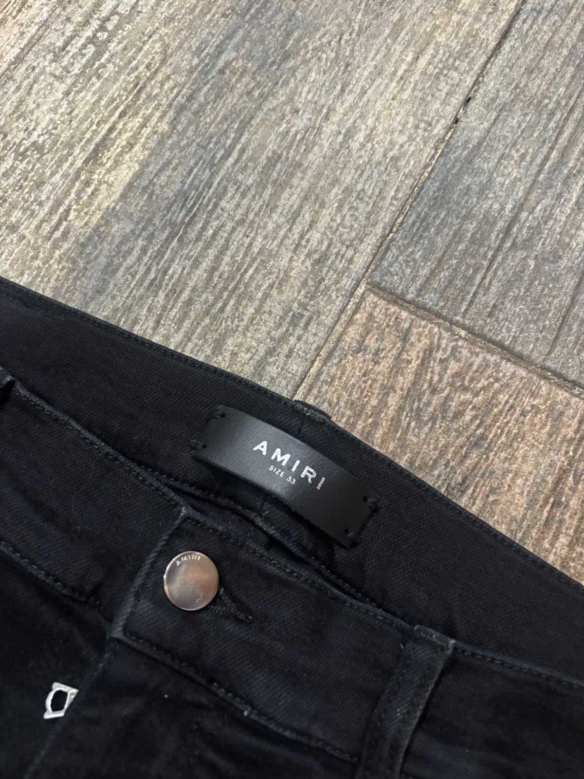 Amiri Black and Blue Track Stripe Jeans Size US 33 - 3 Thumbnail