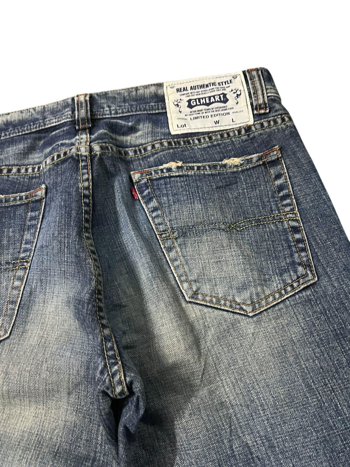 Japanese Brand Bootcut GL Heart Mud Wash Jean Size US 34 / EU 50 - 17 Thumbnail