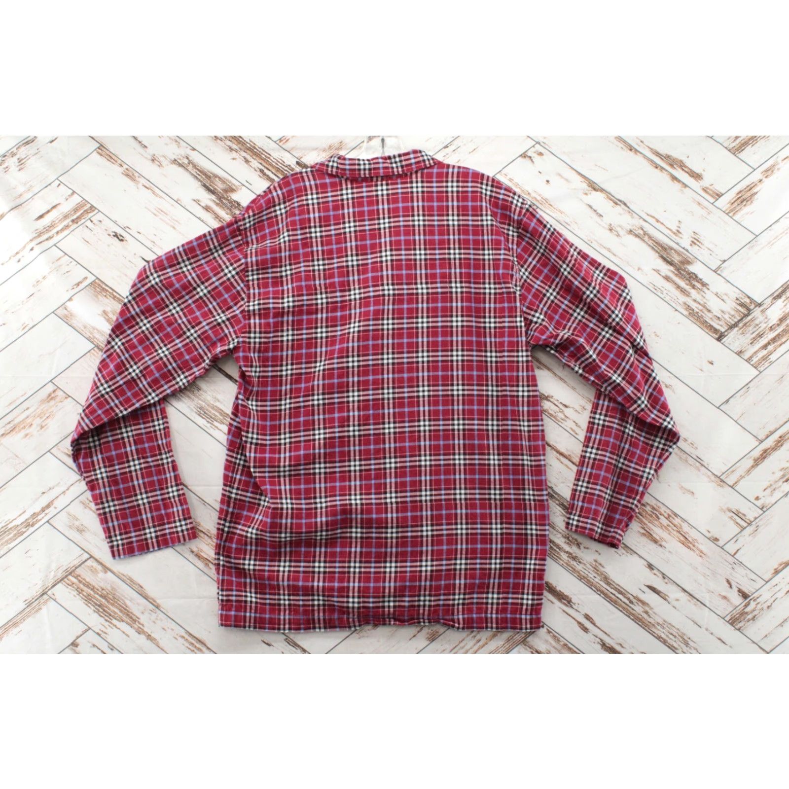 Polo Ralph Lauren Polo Ralph Lauren Pajama Top Mens Medium Red Plaid Button Up Cotton Sleepwear Night Shirt Regular 100% Cotton Size US M / EU 48-50 / 2 - 3 Thumbnail