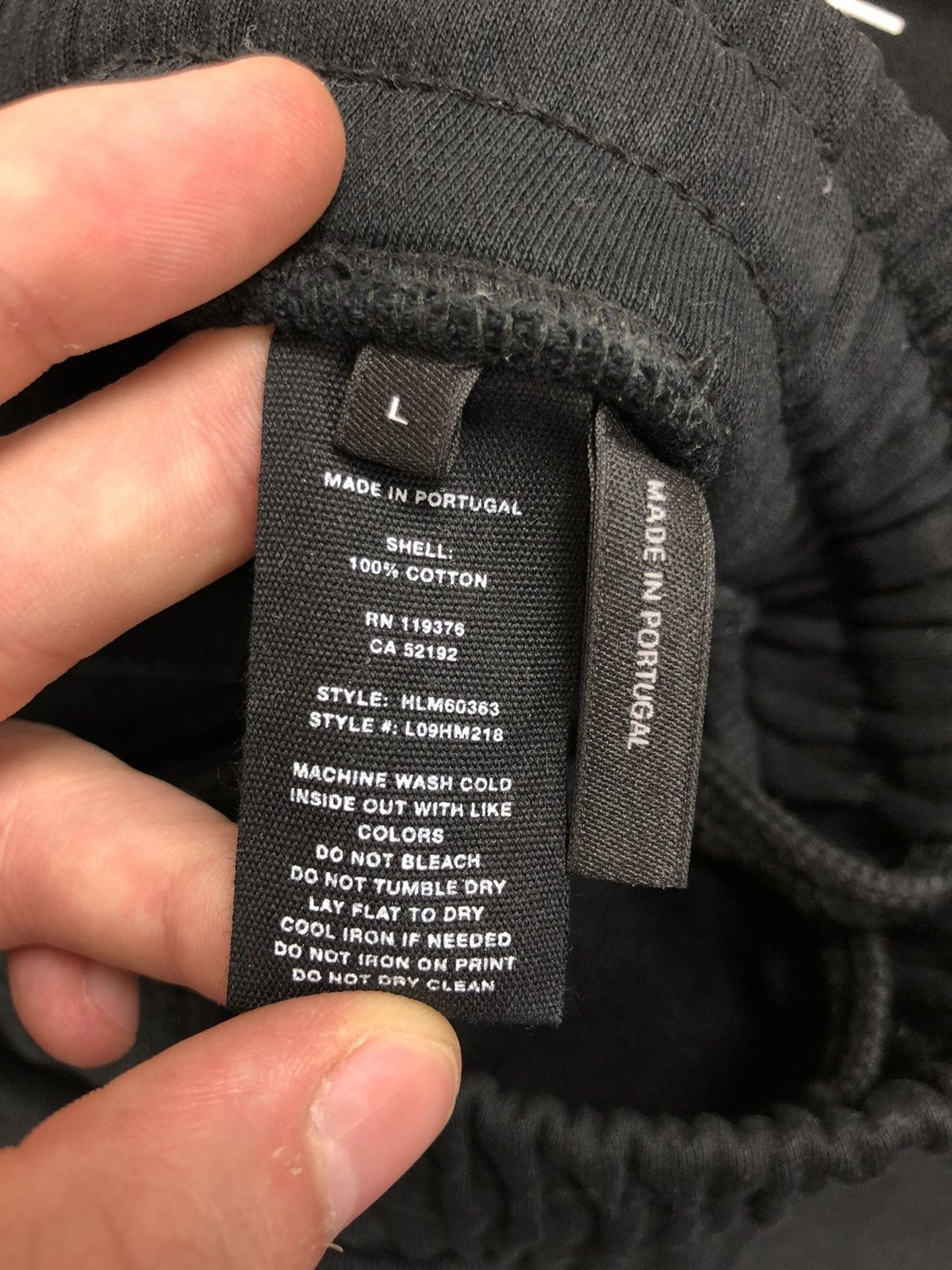 Helmut Lang black shorts