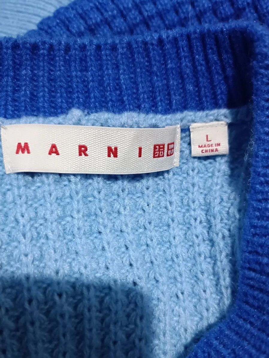 Marni × Uniqlo Uniqlo X Marni Knit V-Neck Long Sleeve Sweater Size L / US 10 / IT 46 - 6 Thumbnail