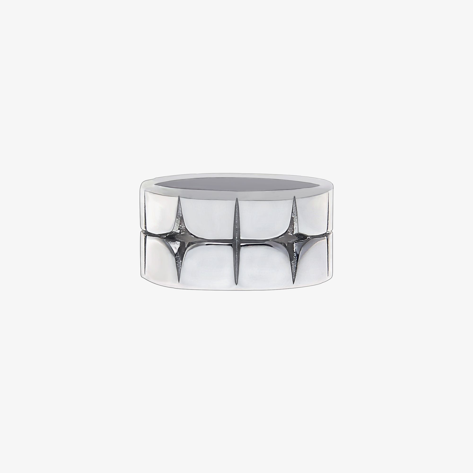 Jewelry Punk Jewelry Rings Open Size Chrome Ring (Size 7-13) Size ONE SIZE - 6 Thumbnail