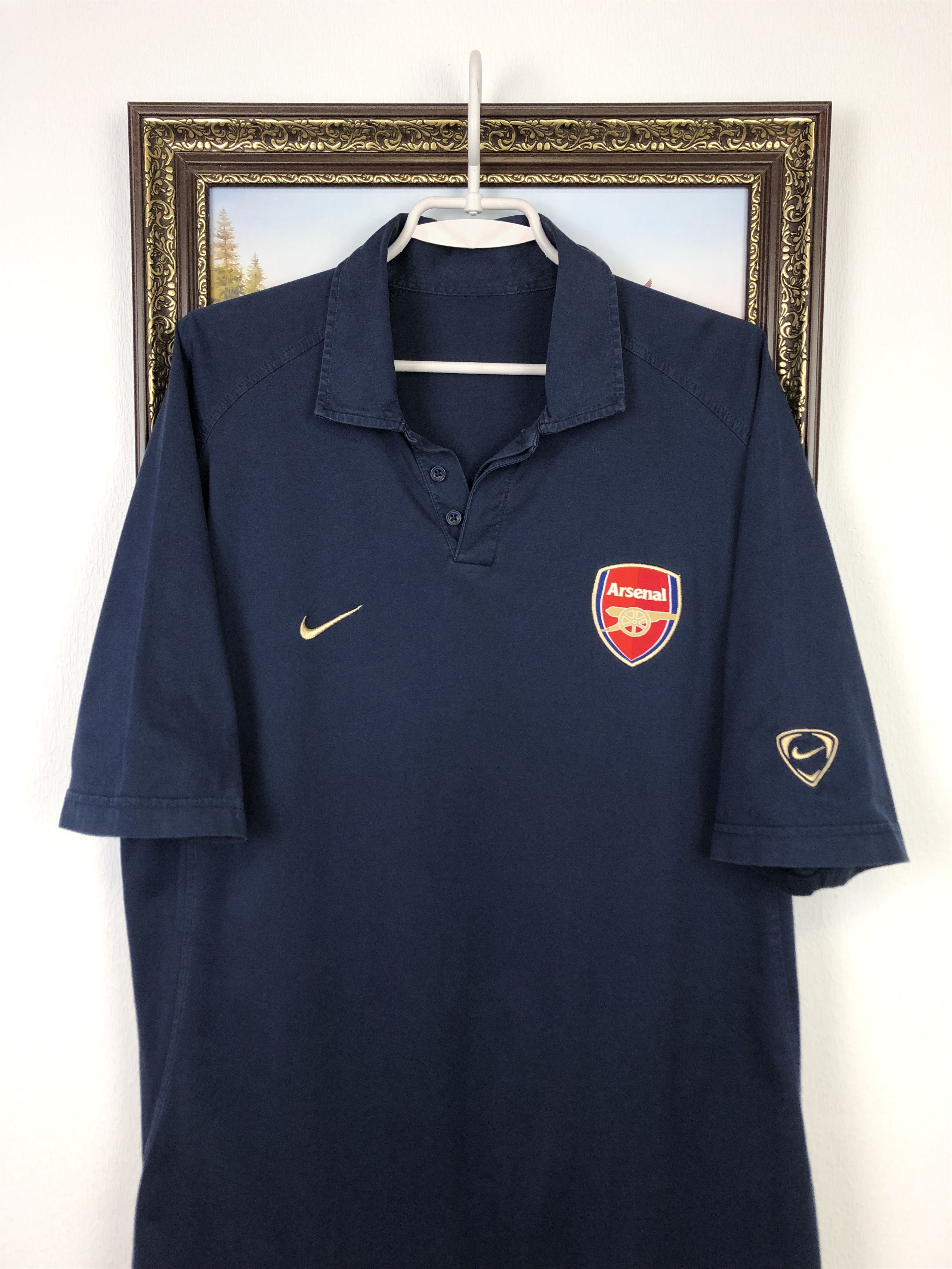 Nike Vintage Nike Arsenal o2 Football Shirt Soccer Train Polo Size US XL / EU 56 / 4 - 2 Thumbnail