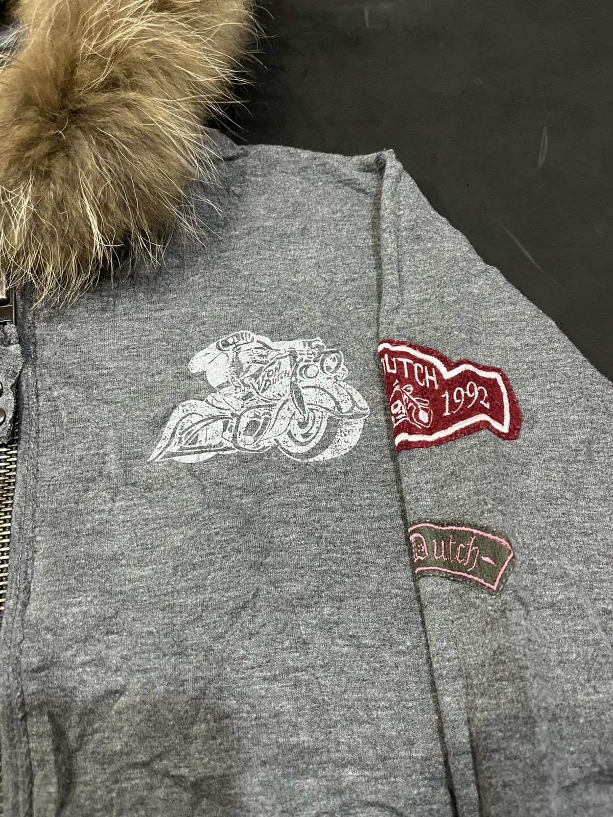 Japanese Brand Von dutch fur hoodie ifsixwaanine Lgb styled Size US S / EU 44-46 / 1 - 7 Thumbnail