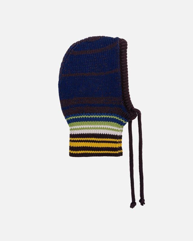 o1mle0126 Size: S / Striped Ribbed Knit Balaclava Multicolor