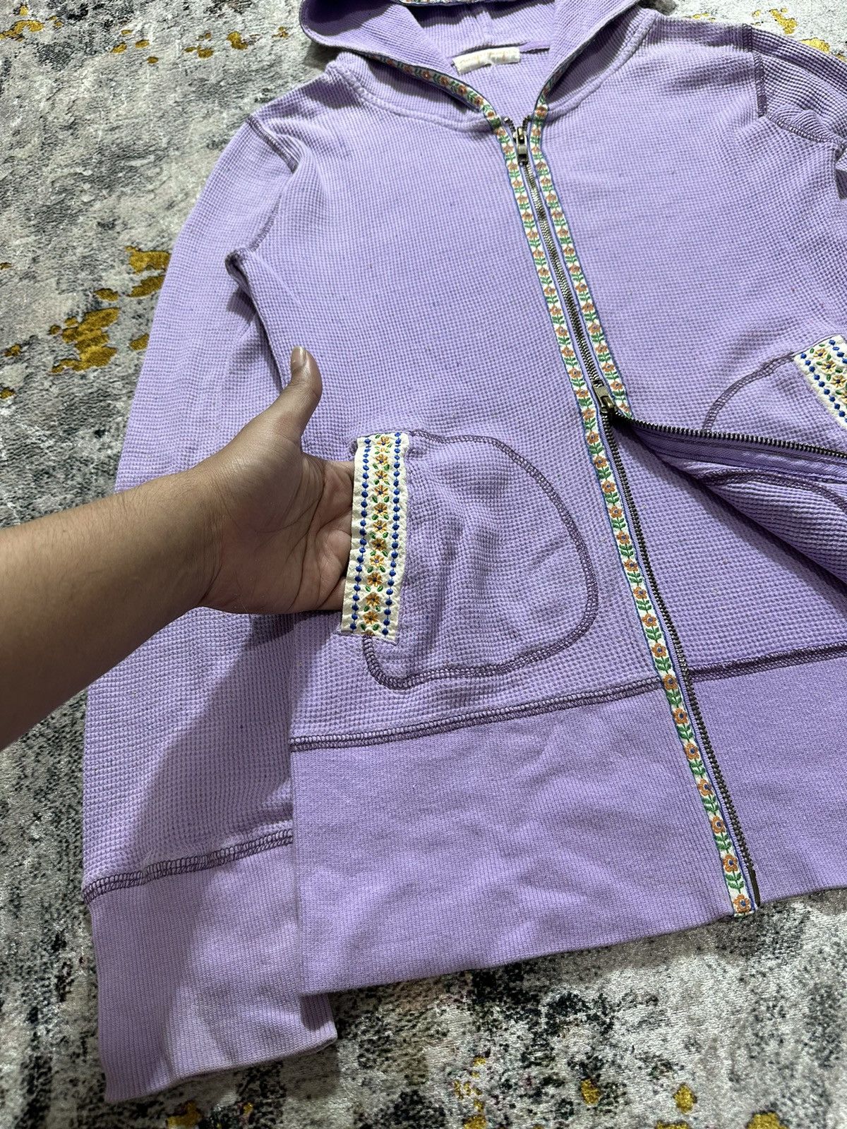20471120 UNDEFINED THERMAL ANAP ZIP HOODIE PLAYBOI CARTI STYLE Size US XS / EU 42 / 0 - 6 Thumbnail