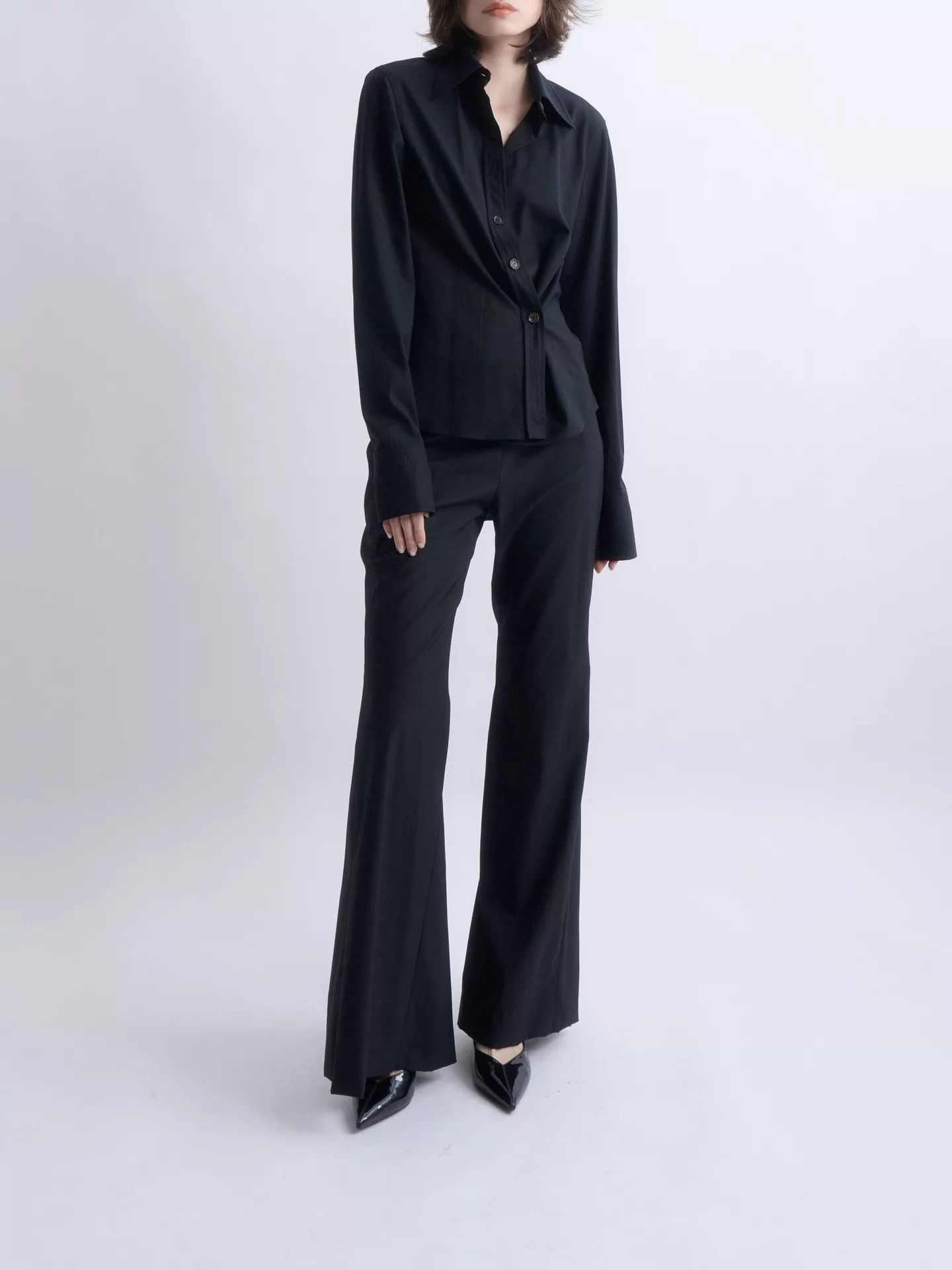 Gucci GUCCI by Tom Ford 1999 AW Black Tailored Shirt 40 Size S / US 4 / IT 40 - 5 Thumbnail