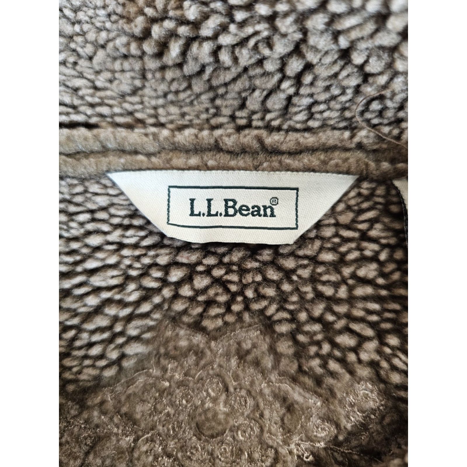 Vintage VINTAGE L.L.Bean Womens Jacket Floral Design Faux Suede Lined Fleece Brown Size M Reg Size M / US 6-8 / IT 42-44 - 6 Thumbnail