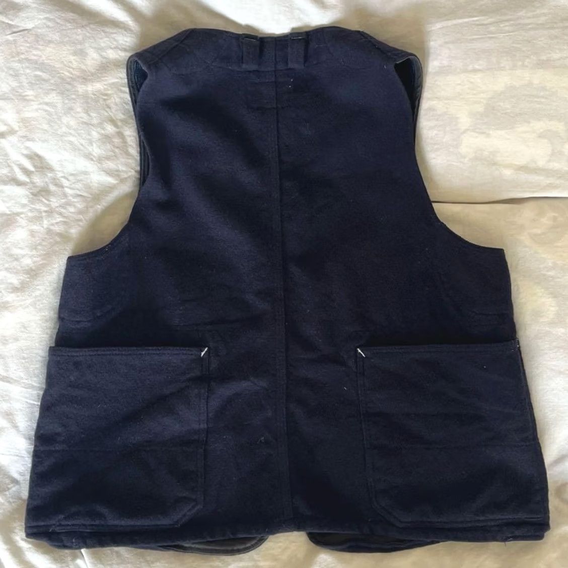 Engineered Garments ENGINEERED GARMENTS UPLAND VEST MEN NAVY WOOL SIZE XS USED Size US XS / EU 42 / 0 - 4 Thumbnail