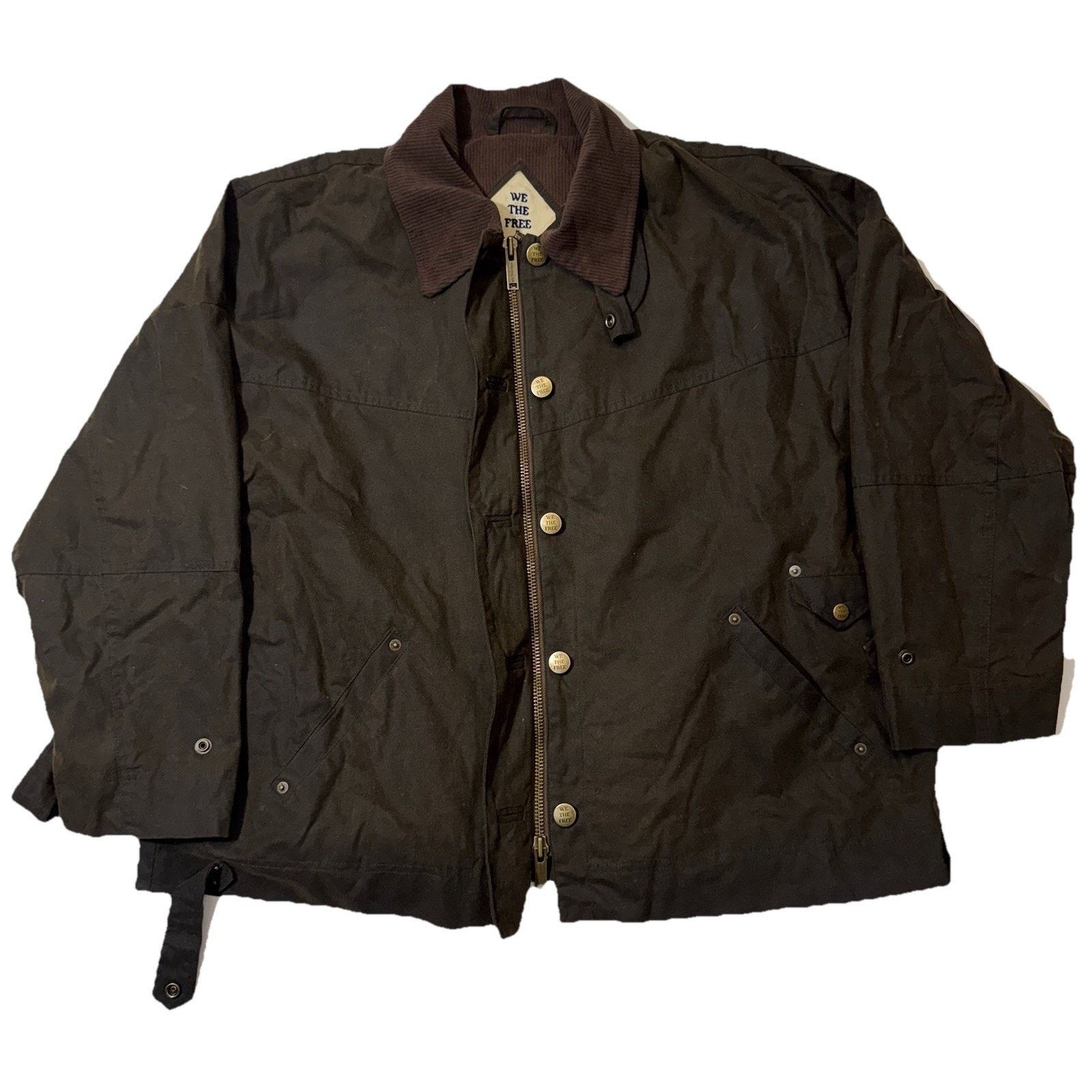 Other Women’s We The Free Waxed Olive Green Size M Corduroy Collar Size M / US 6-8 / IT 42-44 - 1 Thumbnail