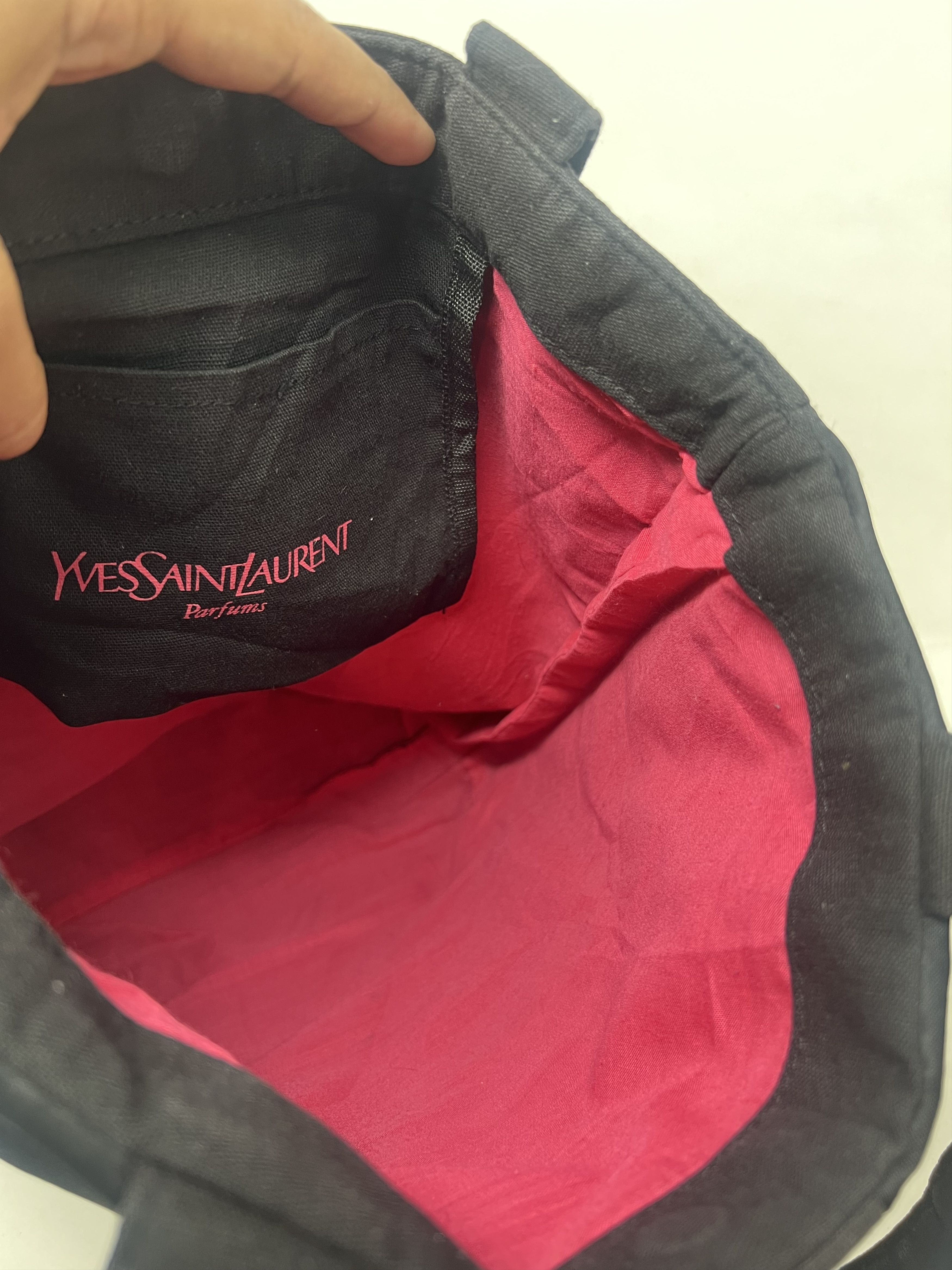 Yves Saint Laurent Yves Saint Laurent Parfums Ribbon Black Tote Bag Size ONE SIZE - 14 Thumbnail