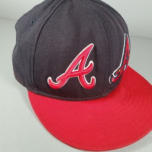 New Era New Era 59Fifty Atlanta Braves Double Logo Fitted 7 5/8 Hat Size ONE SIZE - 9 Thumbnail