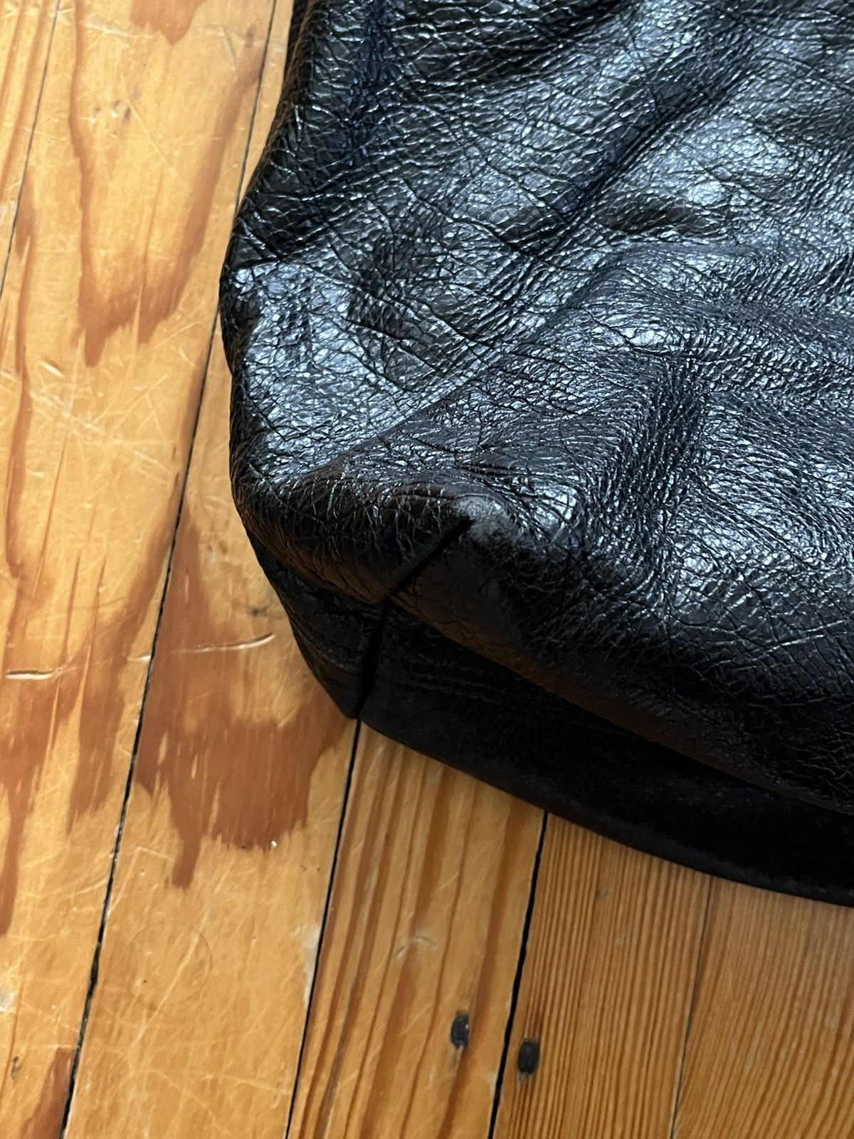 Balenciaga Grail Balanciaga SS17 Arena XL Ikea Tote Bag Leather Black Size ONE SIZE - 6 Thumbnail