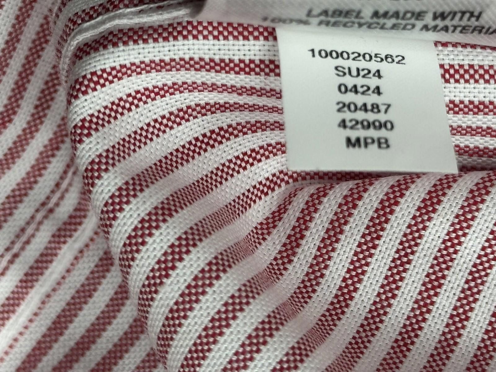 Club Room Club Room Performance Regular Fit Striped Red Men's XL Size 44R - 7 Thumbnail