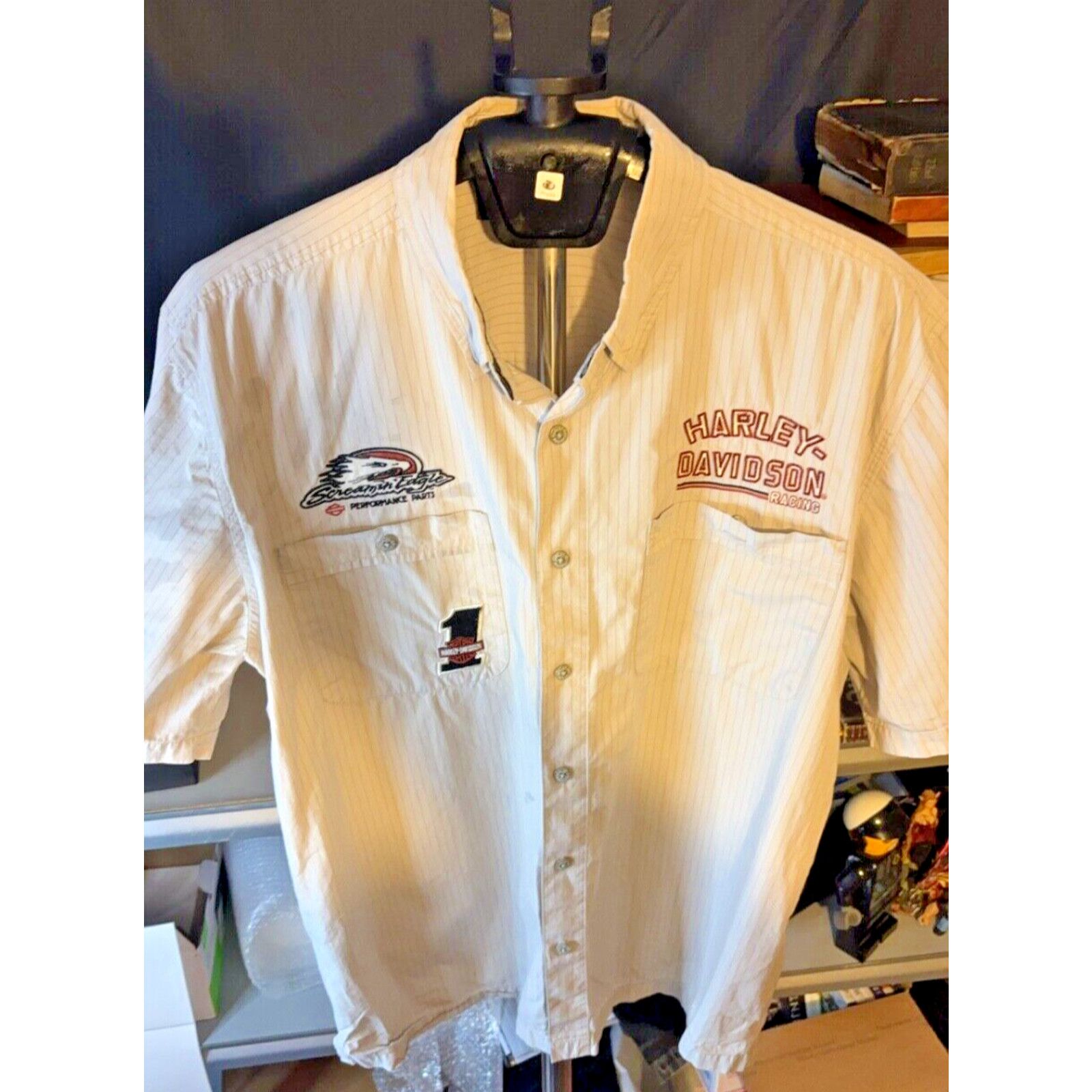& Other Stories 2009 HARLEY DAVIDSON MOTORCYCLES Button Up Shirt Men XL Size US XL / EU 56 / 4 - 1 Thumbnail
