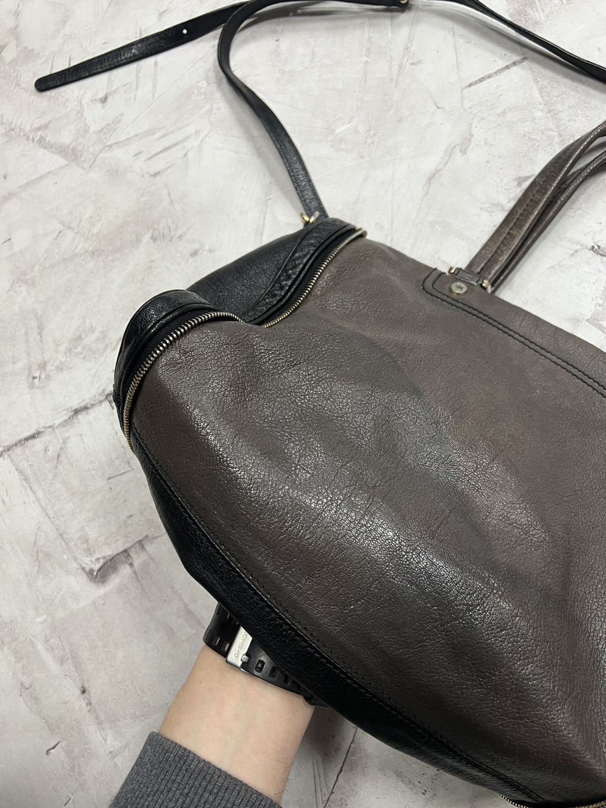 Designer × Dolce & Gabbana × Vintage Dolce & Gabbana Vilma Black Leather Handbag Size ONE SIZE - 7 Thumbnail