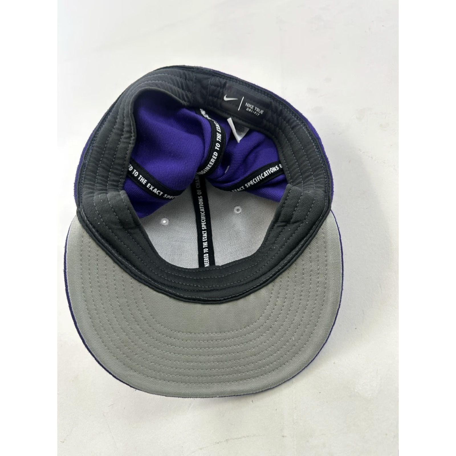Nike Nike Hat Mens L/XL Fitted Cap Blue Hermiston High School Oregon Logo Baseball Cap Size ONE SIZE - 3 Thumbnail